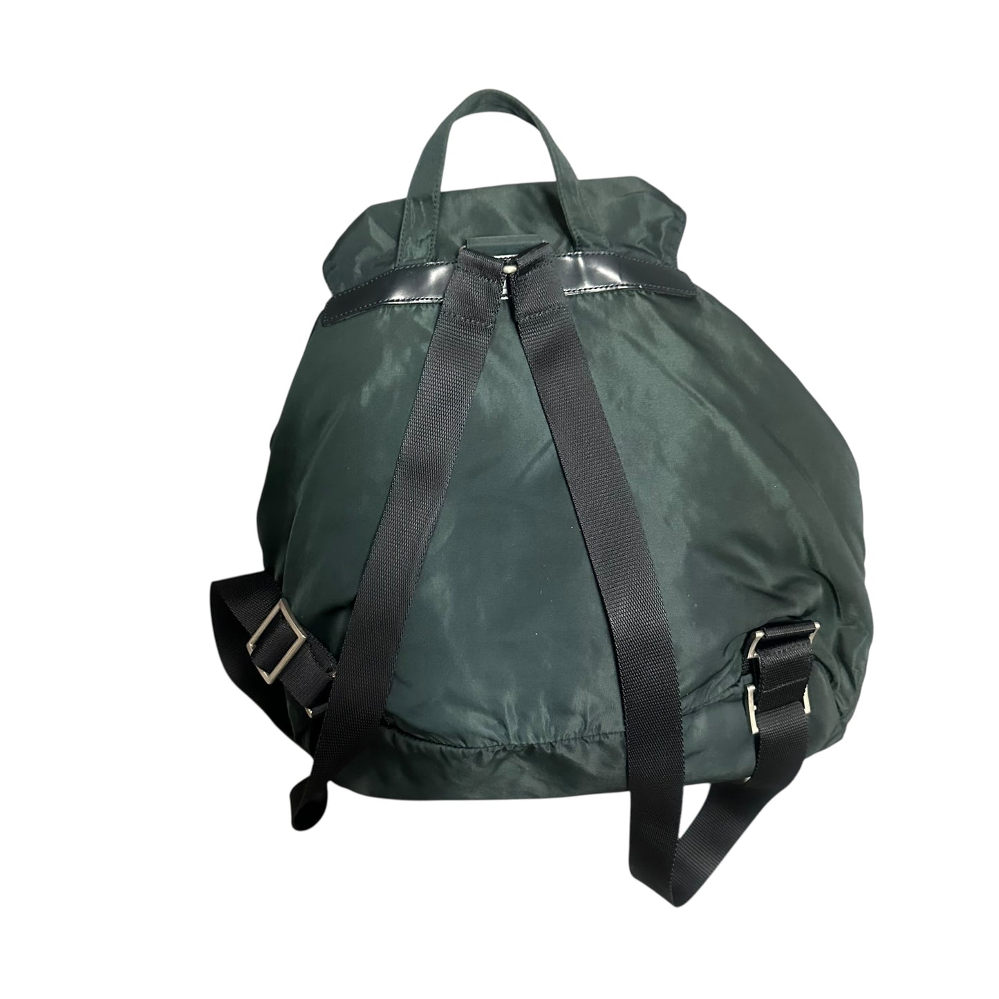 Vintage Prada Nylon Backpack Green
