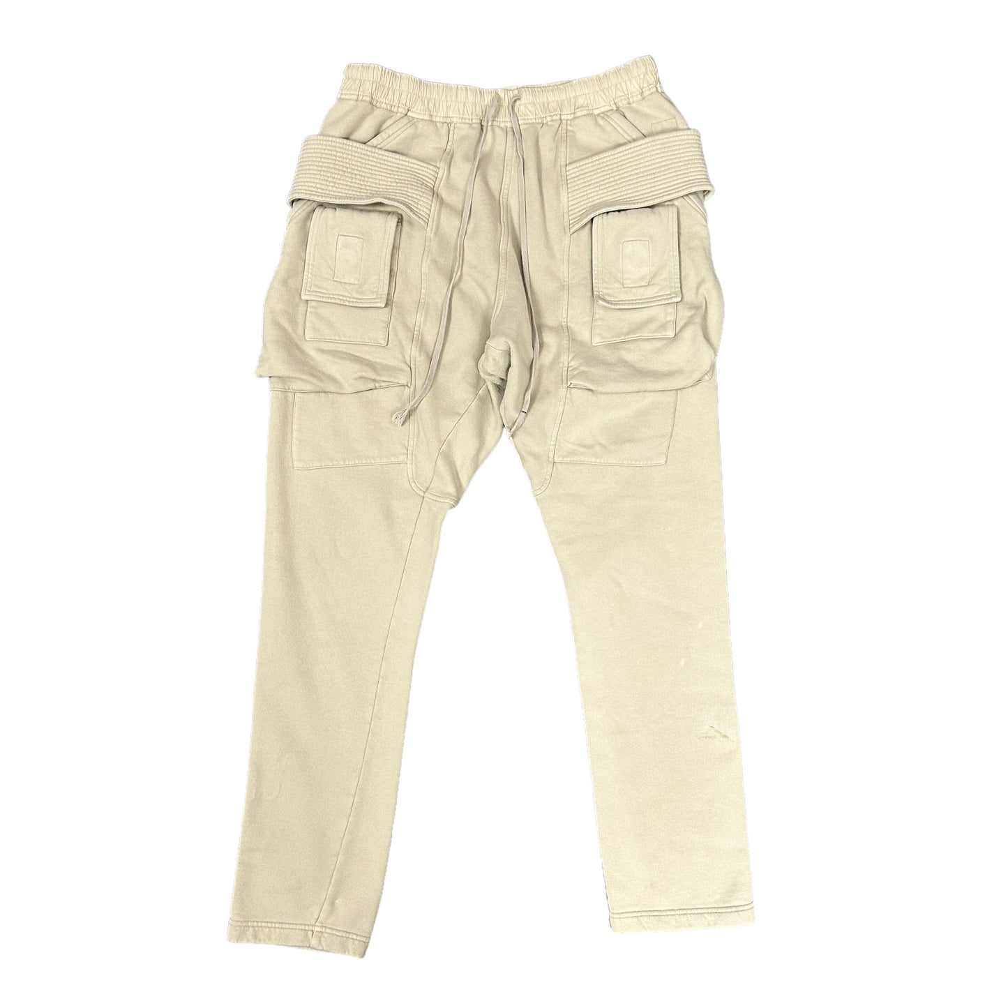 Cream Rick Owens Creatch Cargo Sweats