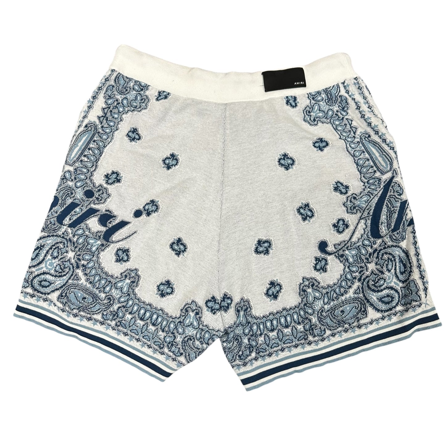 Amiri Blue Paisley Shorts