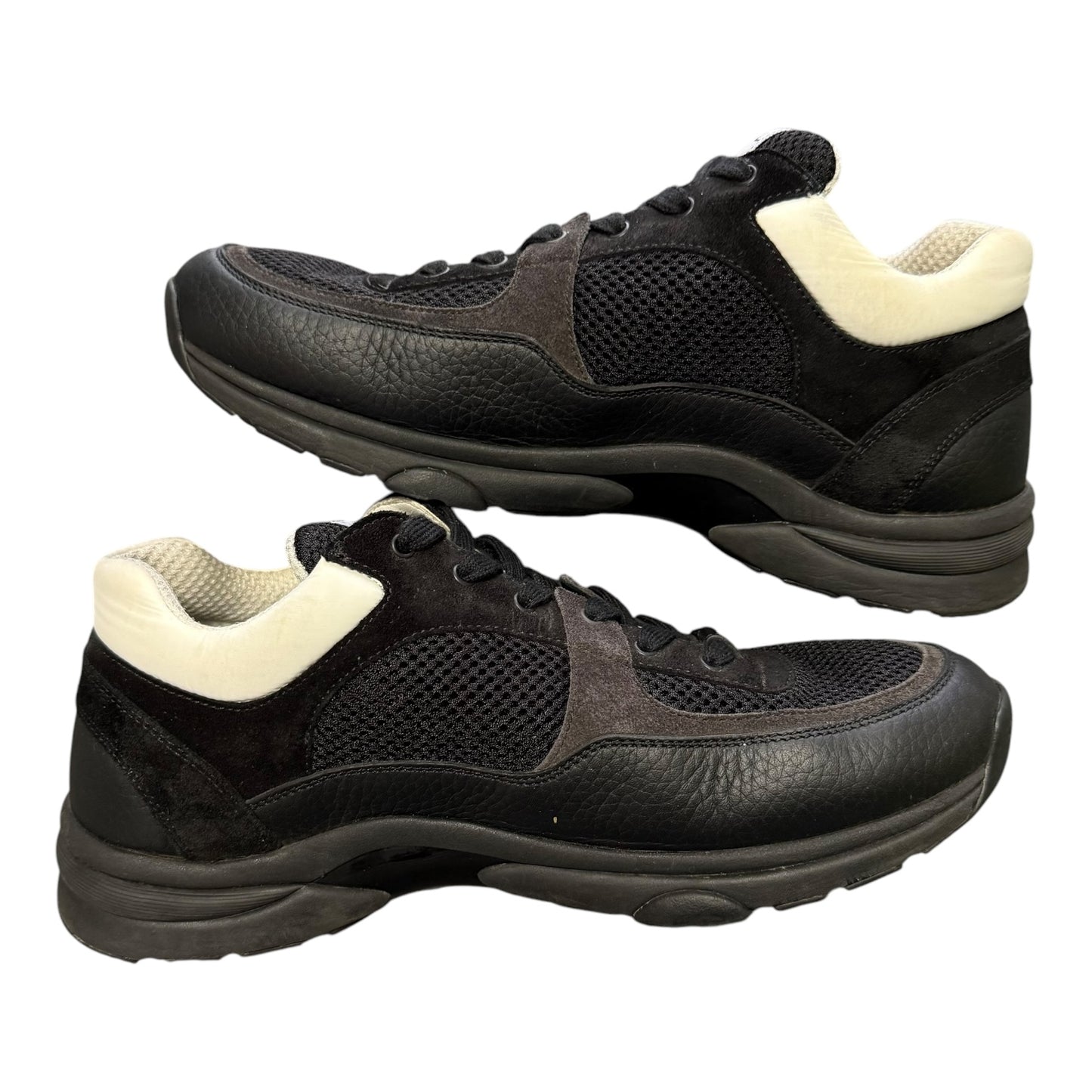 Chanel Black CC Logo Trainers