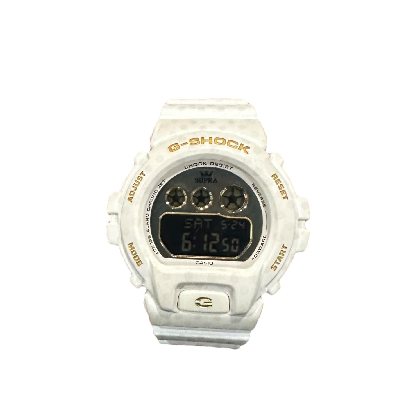 G Shock White/Gold