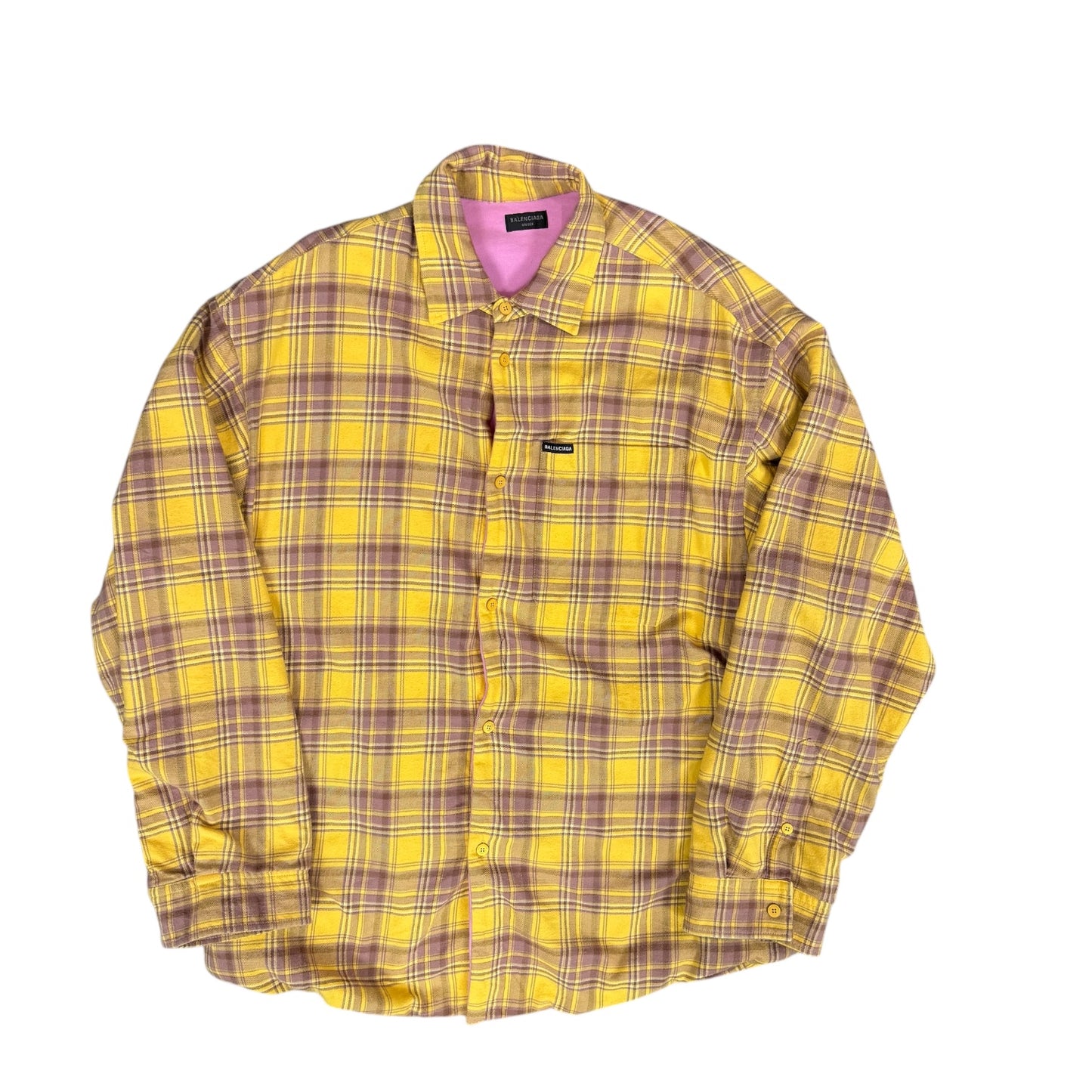 Balenciaga Yellow/Pink Flannel