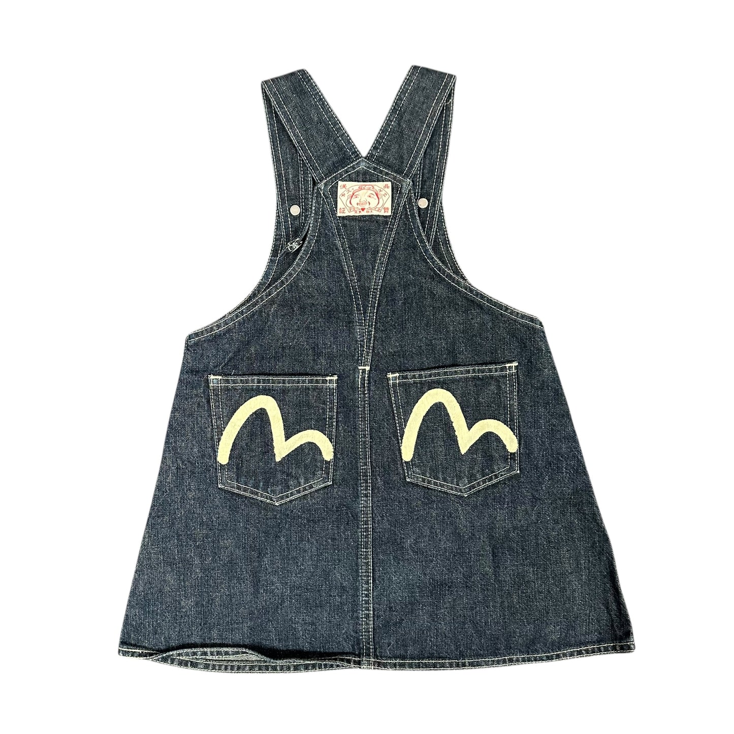 Evisu Kids Kizzu Denim Overall Dress
