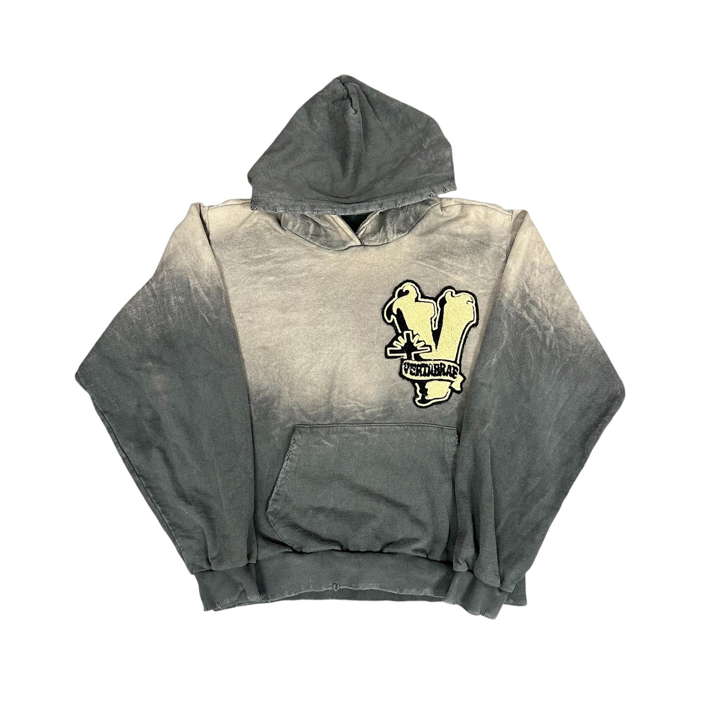 Vertabrae Grey Patch Hoodie