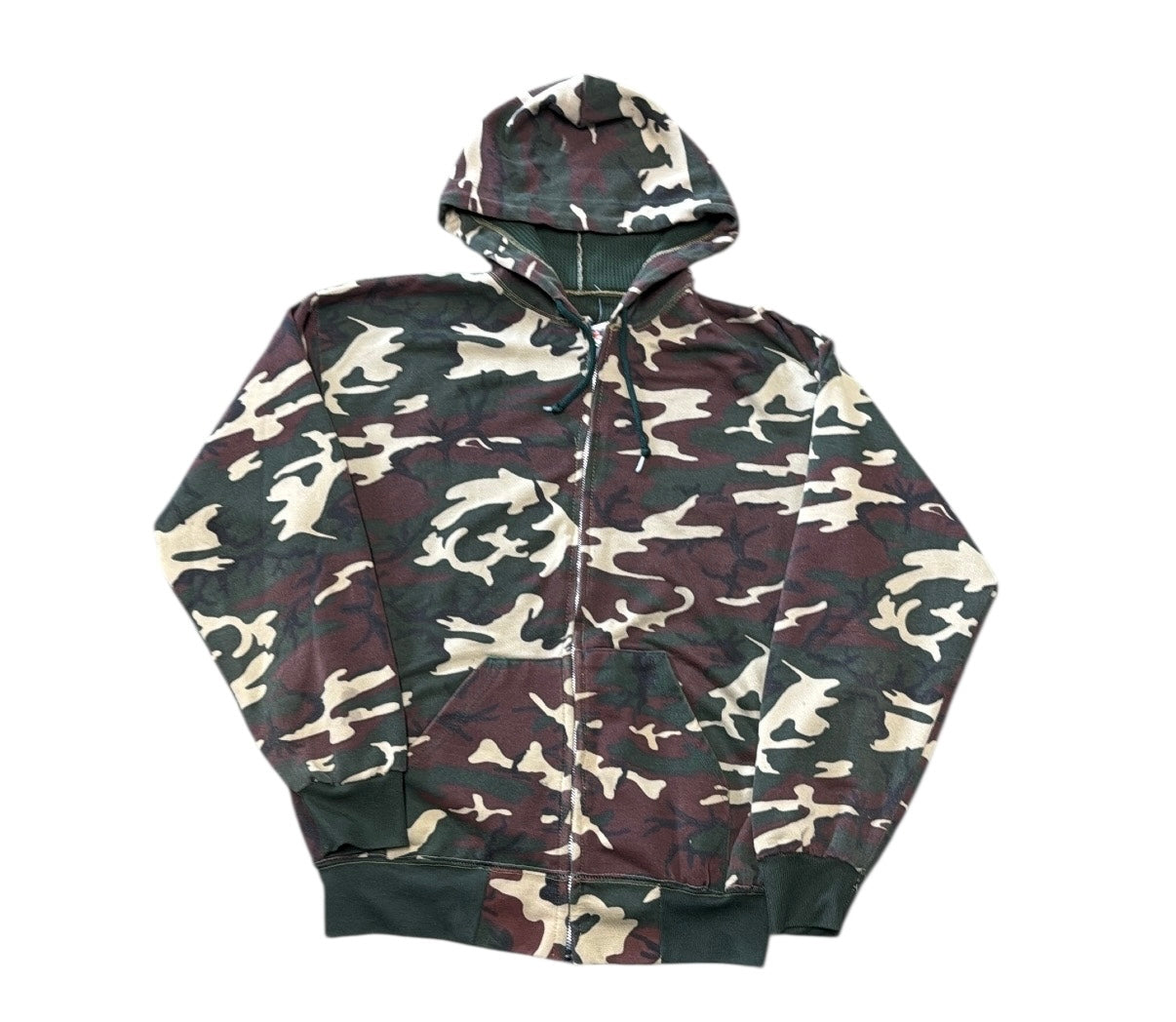 Camo Zip Up Hoodie