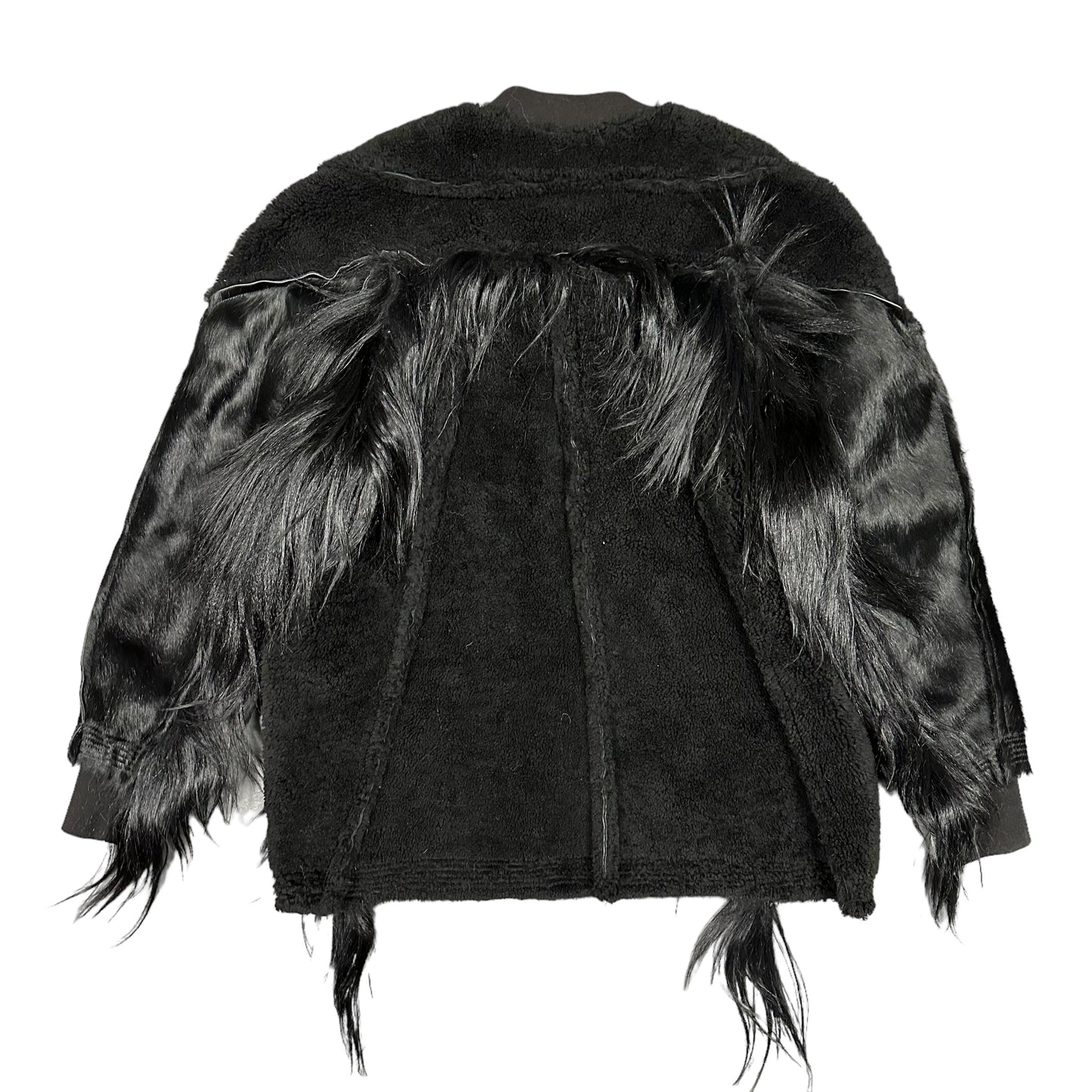 Rick Owens College Shearling Bomber Jacket