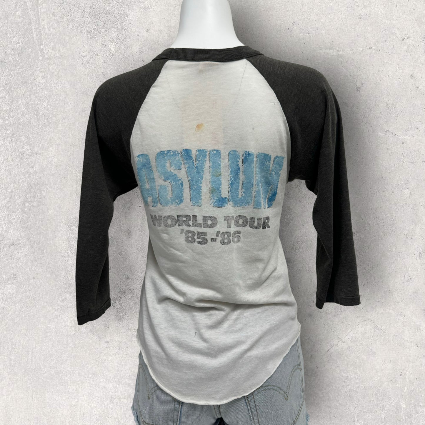 Vintage 85-86 Kiss Tour Baseball Tee