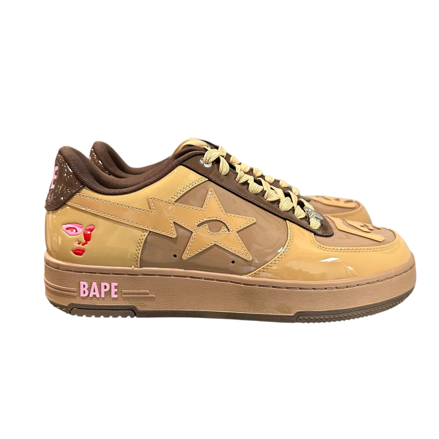 Bape X Kid Super Brown Bapesta
