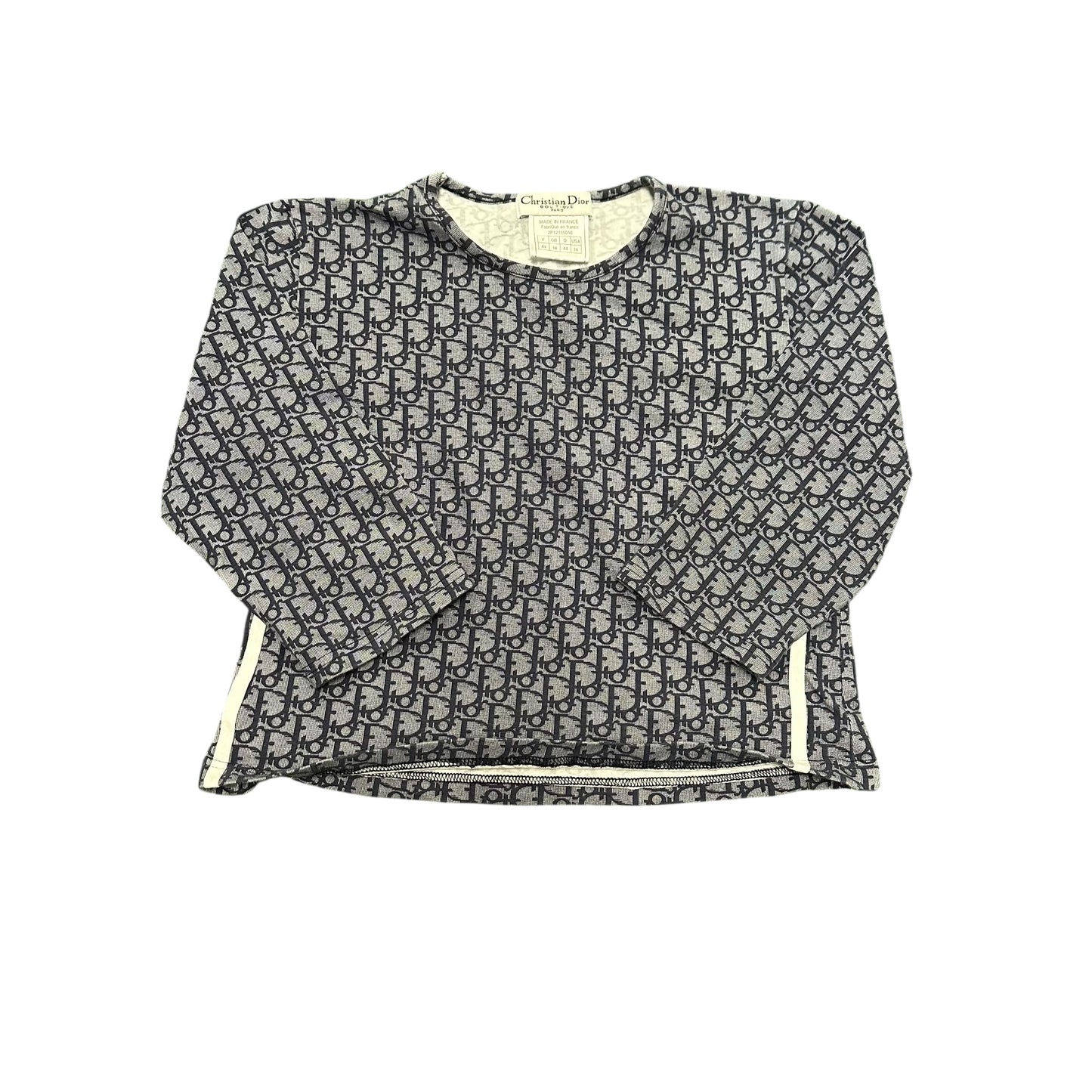 Blue Dior Print Top