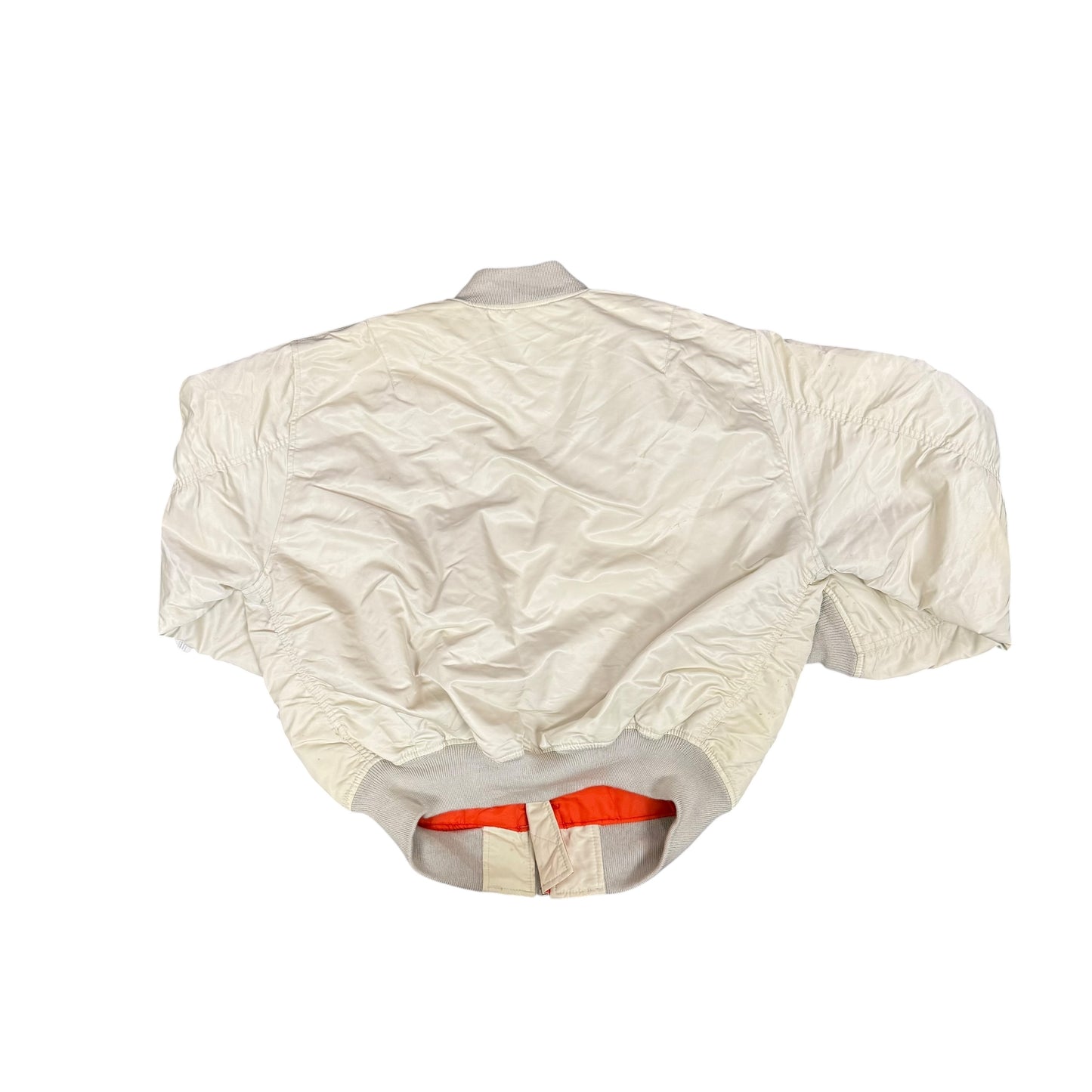 Vintage White Bomber Jacket
