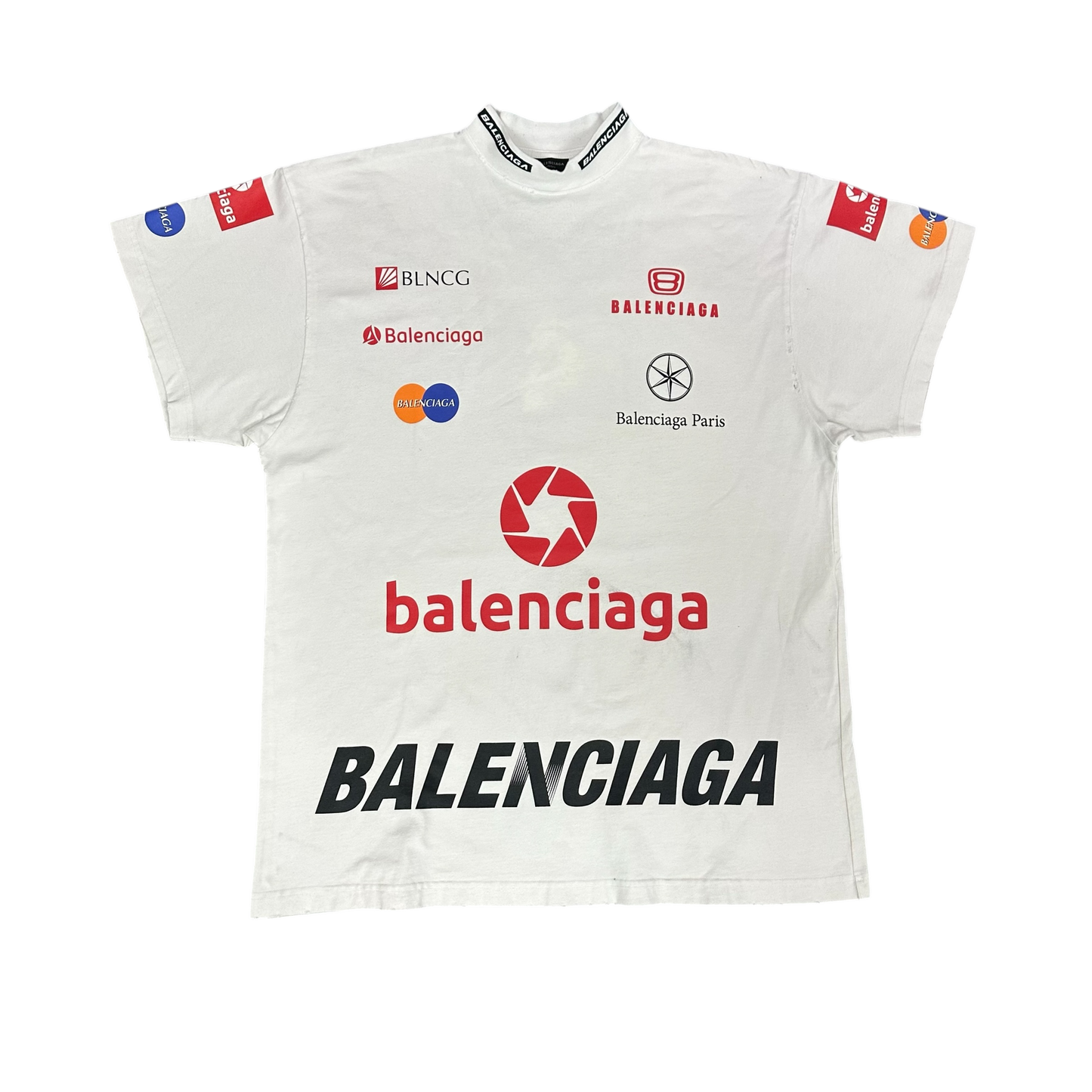 Balenciaga Top League White Tee