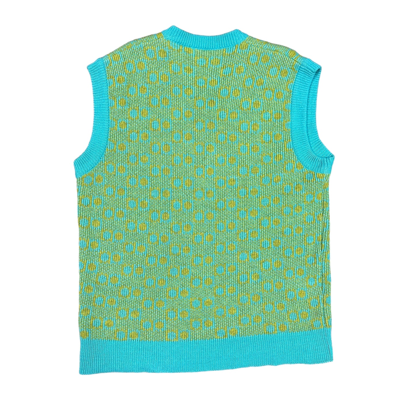 Marni Blue/Green Geometric Knit Vest