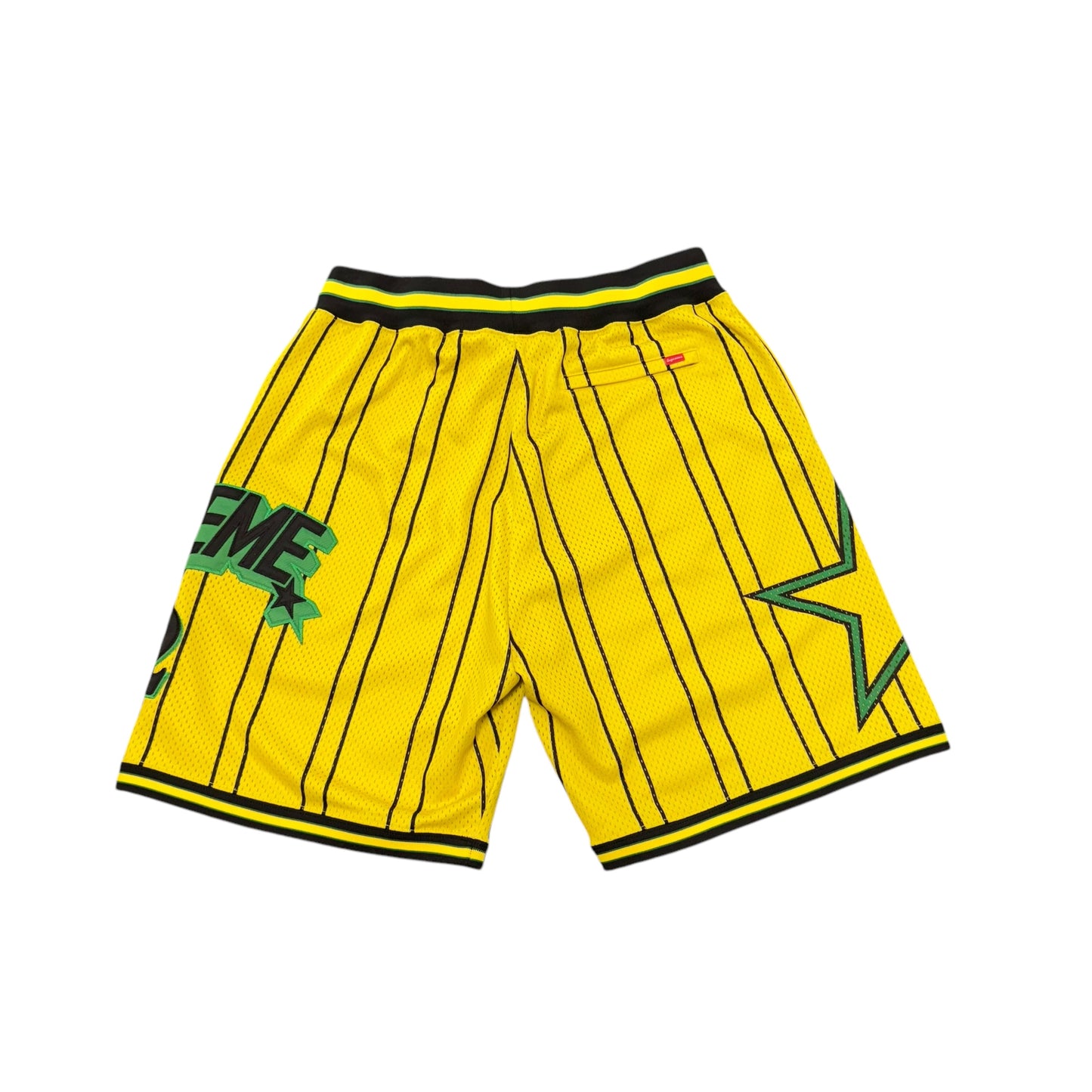 TW SURPEME STAR BASKETBALL SHORTS YELLOW (YZAW7A)