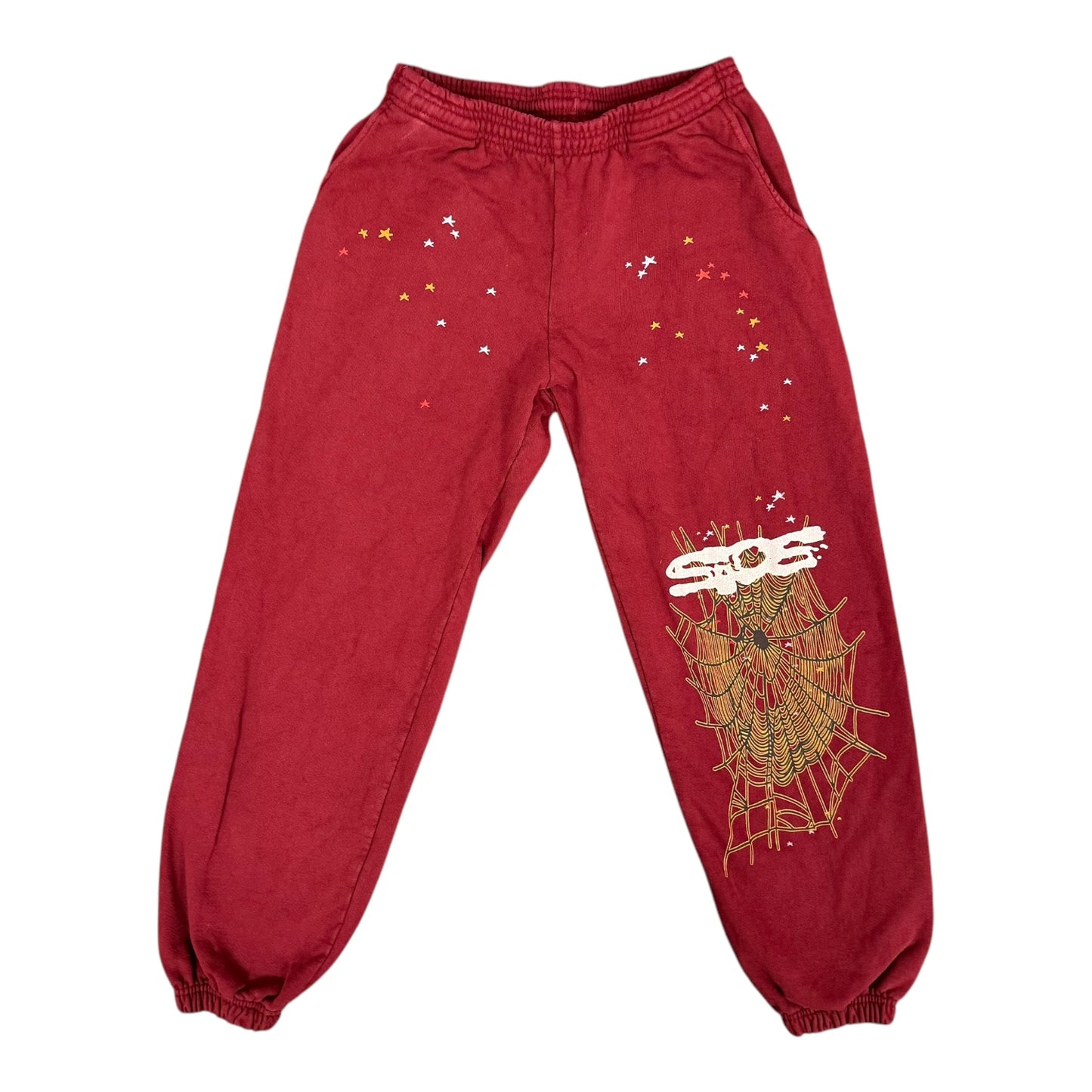 Sp5der Sweats Burgundy