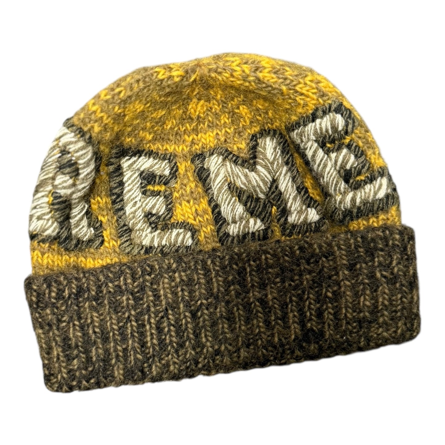Supreme Yellow/Green Crochet Beanie