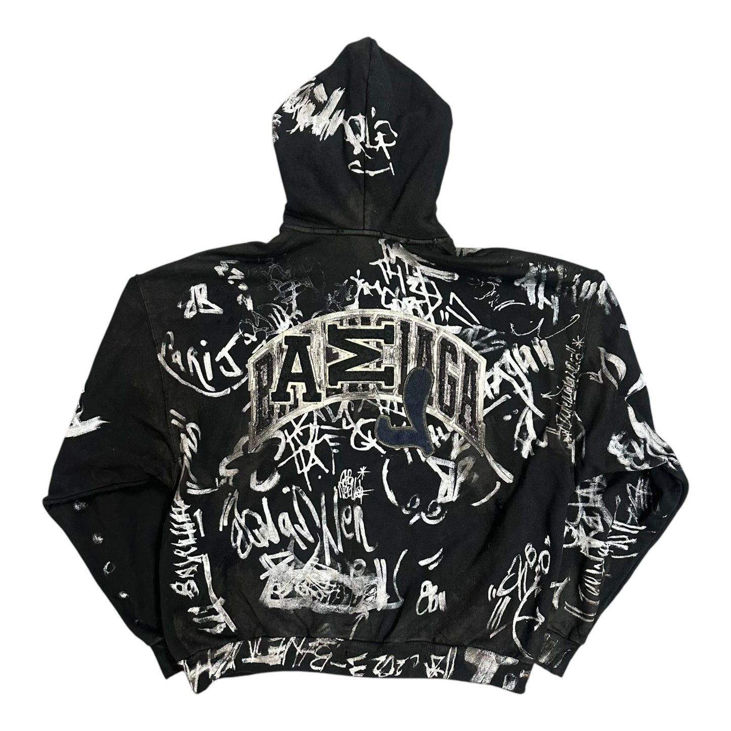 Balenciaga Black Graffiti Skate Hoodie