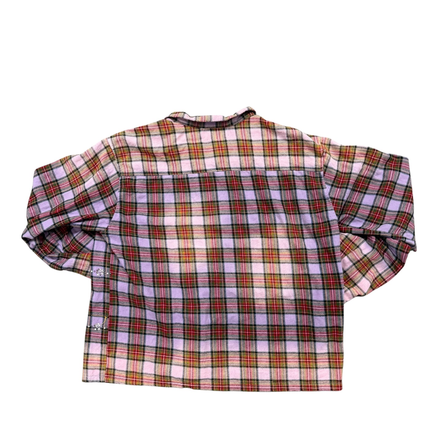Vale Purple Rhinestone Flannel