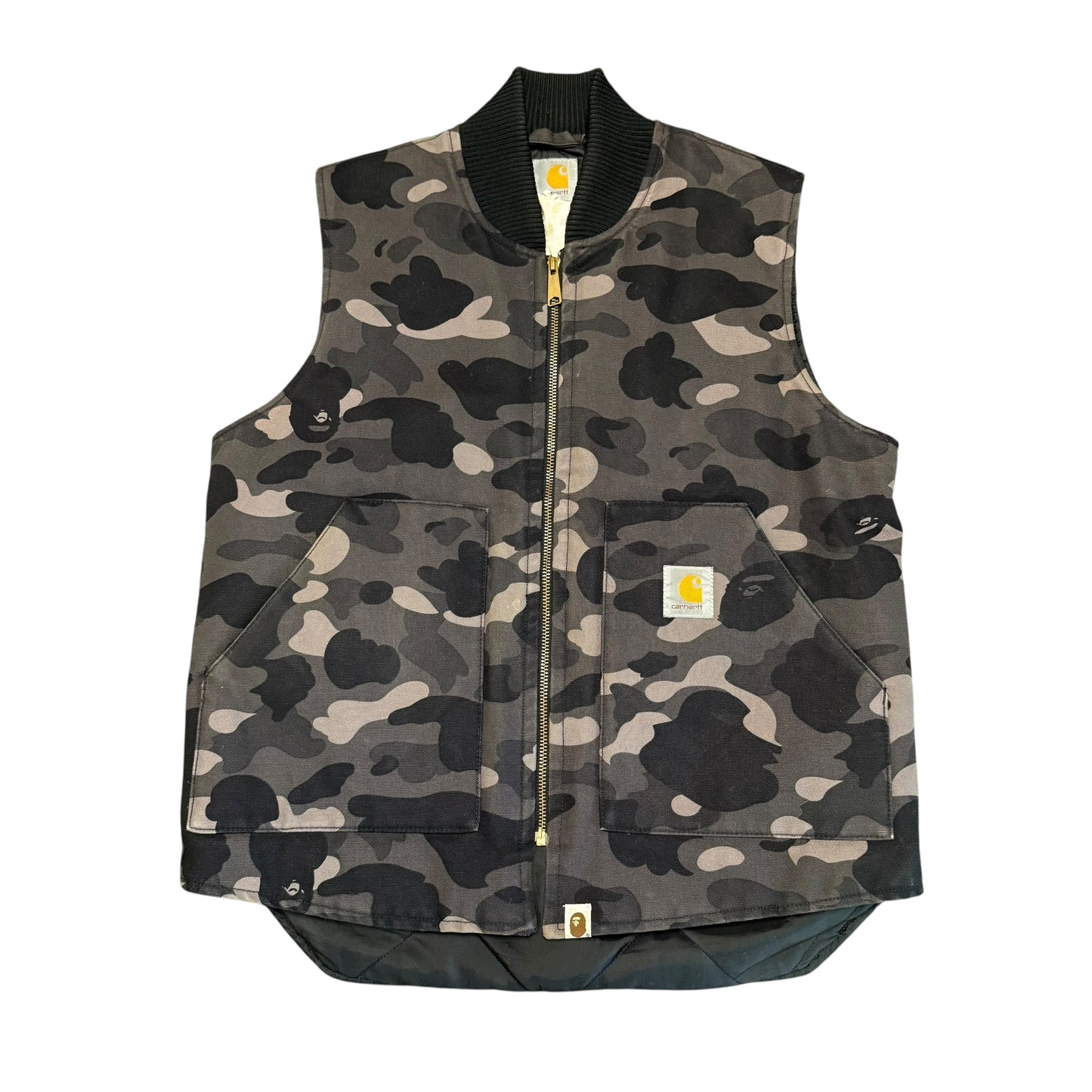A Bathing Ape x Carhartt Vest Black