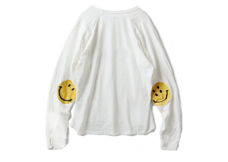 Kapital Smiley White L/S Tee
