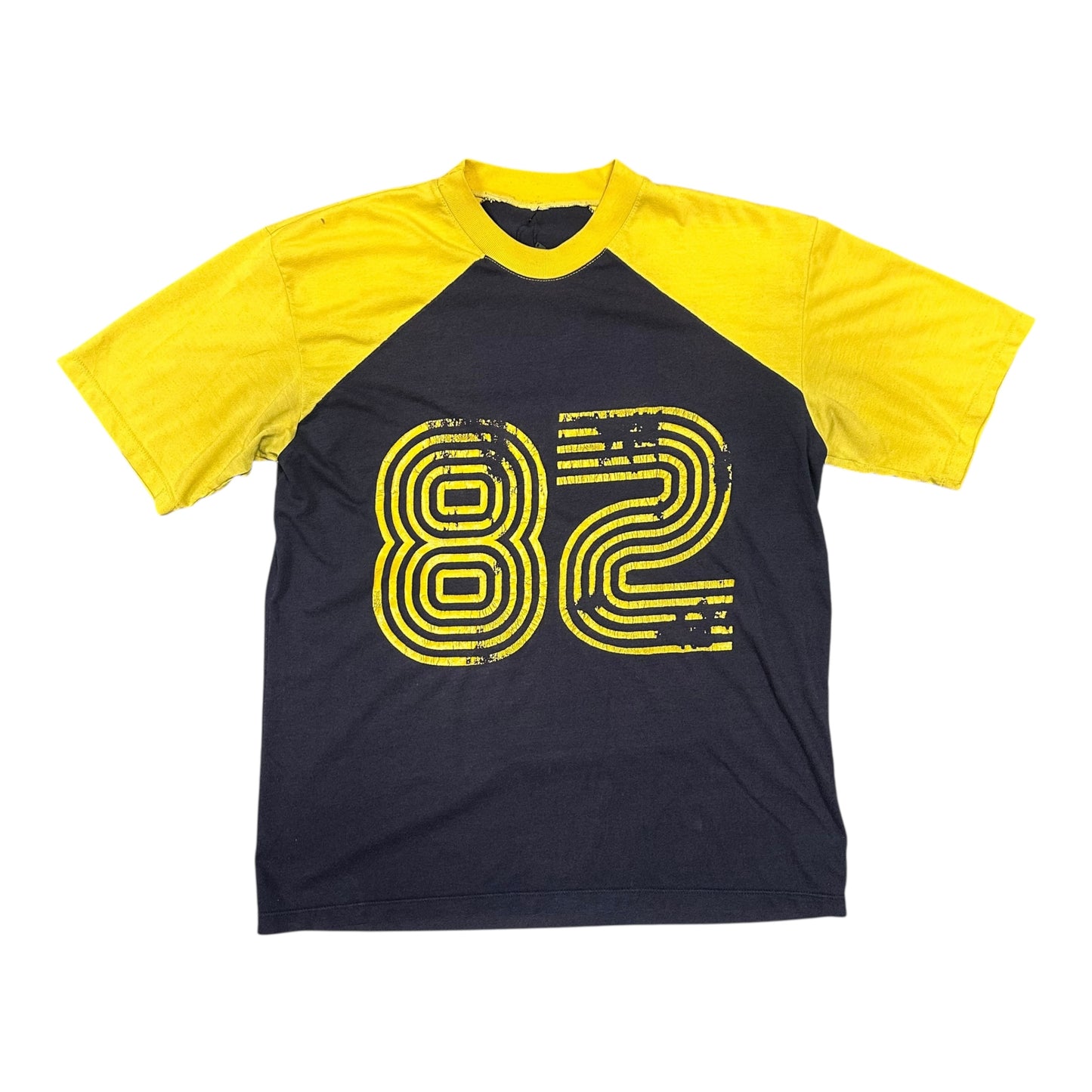 Vintage Yellow/Navy 82 Jersey Tee