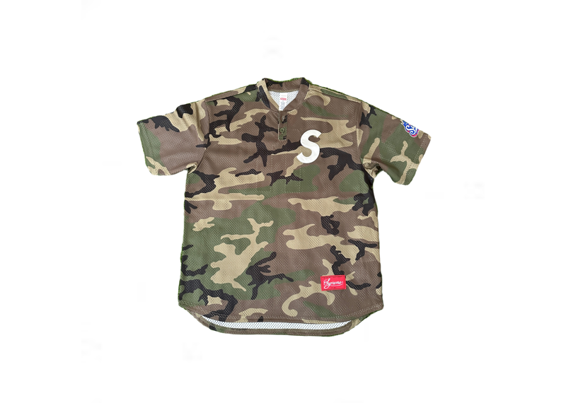 Supreme S Logo Henley Camo