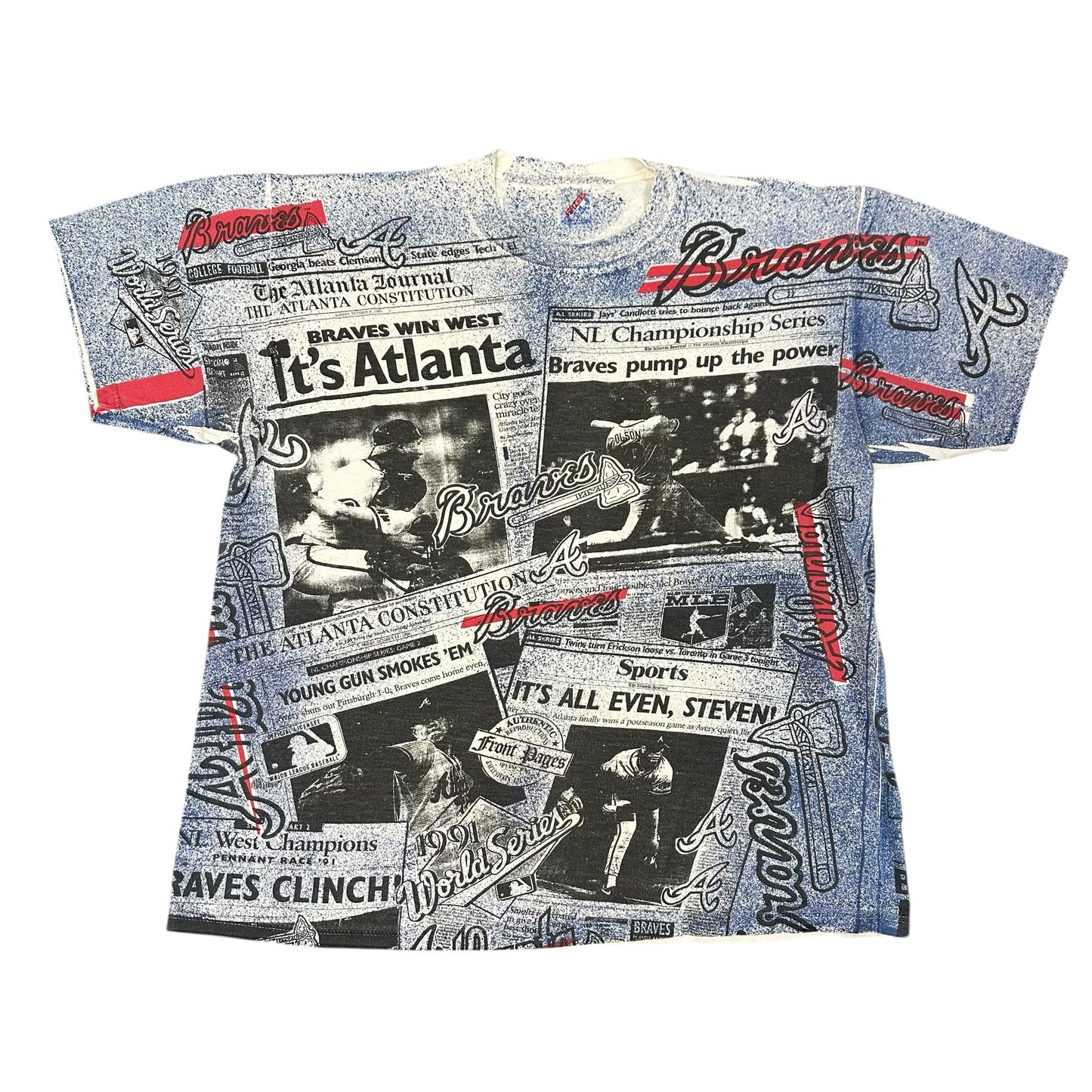 Vintage Atlanta Braves All Over Print Tee