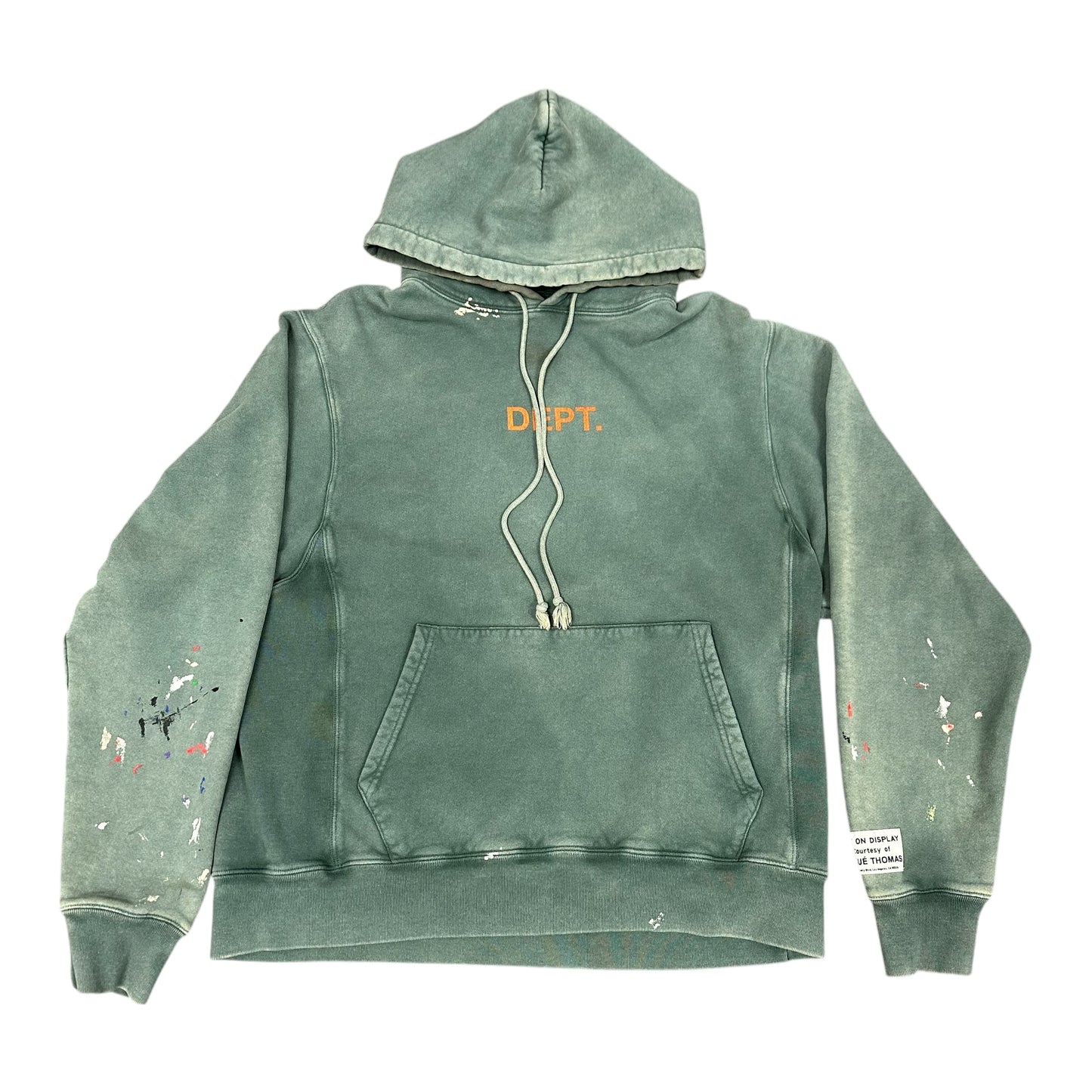 Gallery Dept Green Splatter Hoodie