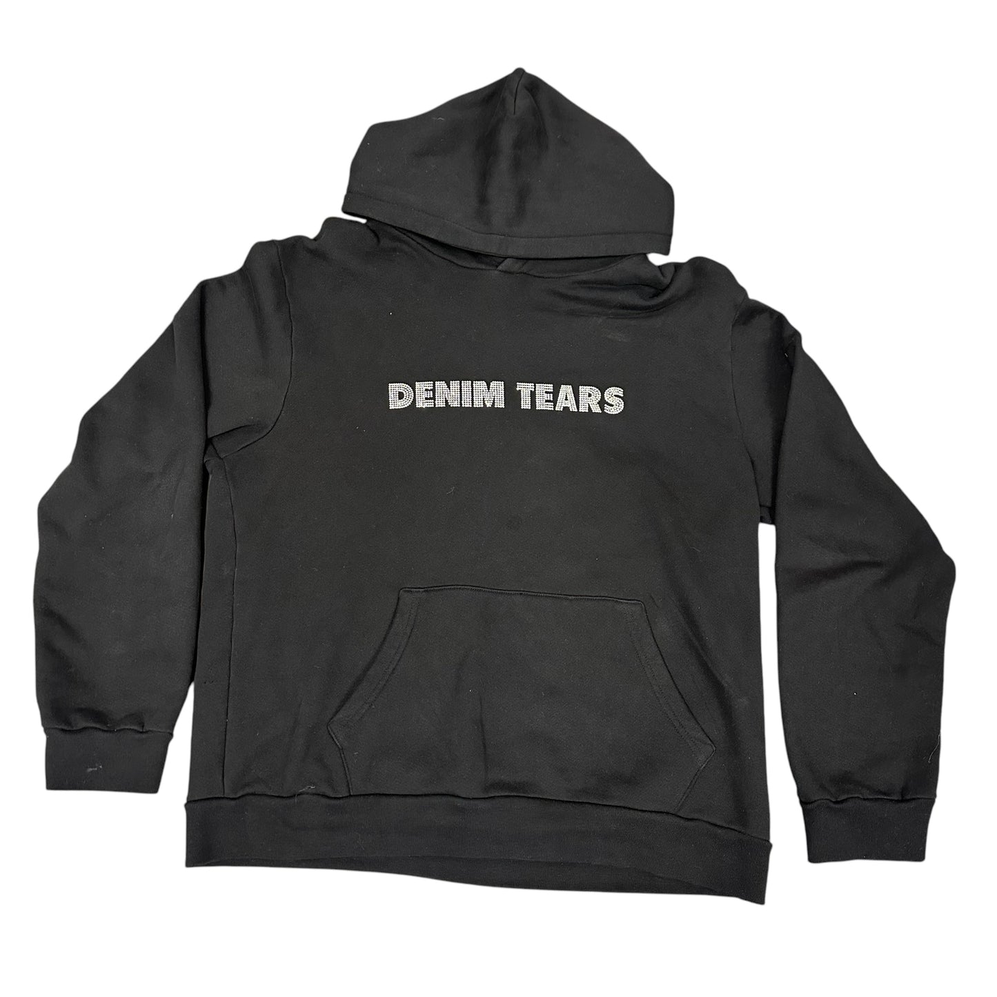 Black Denim Tears Rhinestone Hoodie