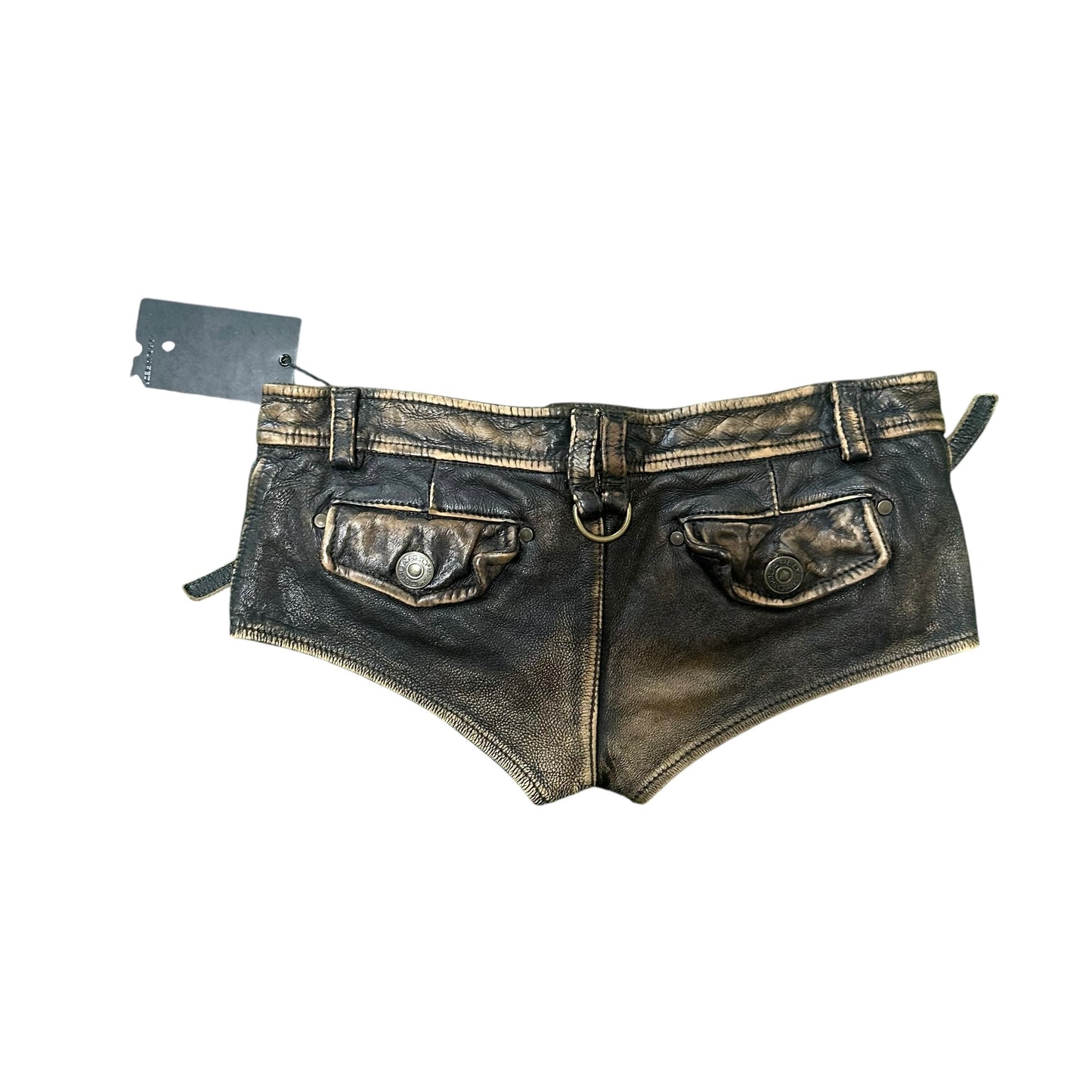 Dsquared2 leather shorts FDWMNS