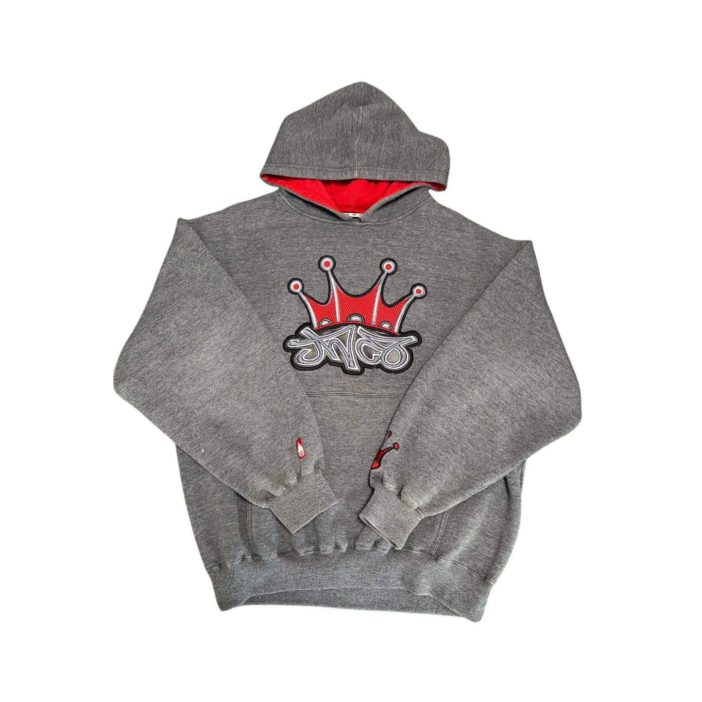 Jnco Jeans Red Crown Gray Hoodie