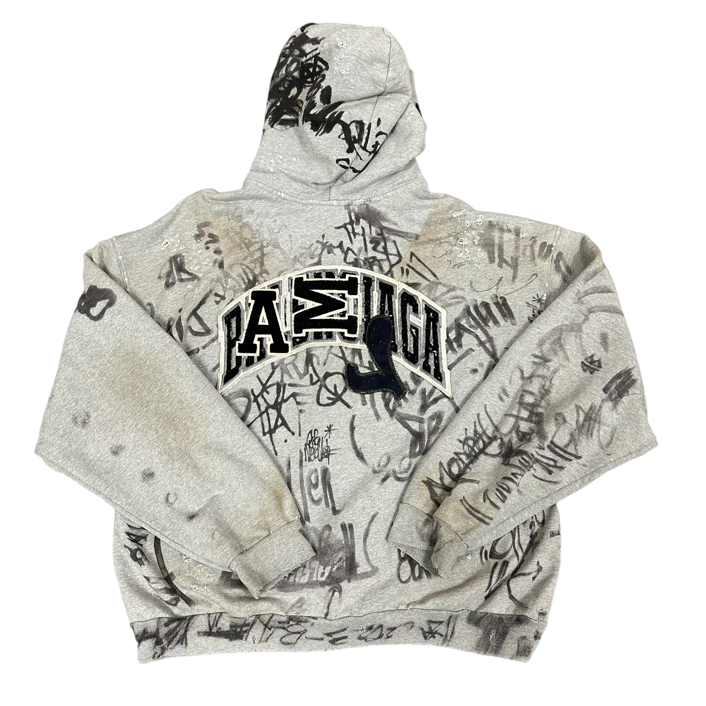 Grey Balenciaga Skater Hoodie