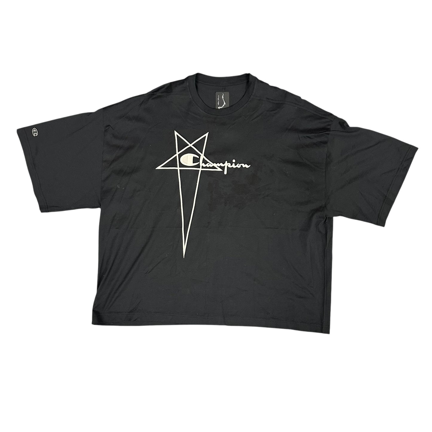 Rick Owens x Champion Tommy Tee Black