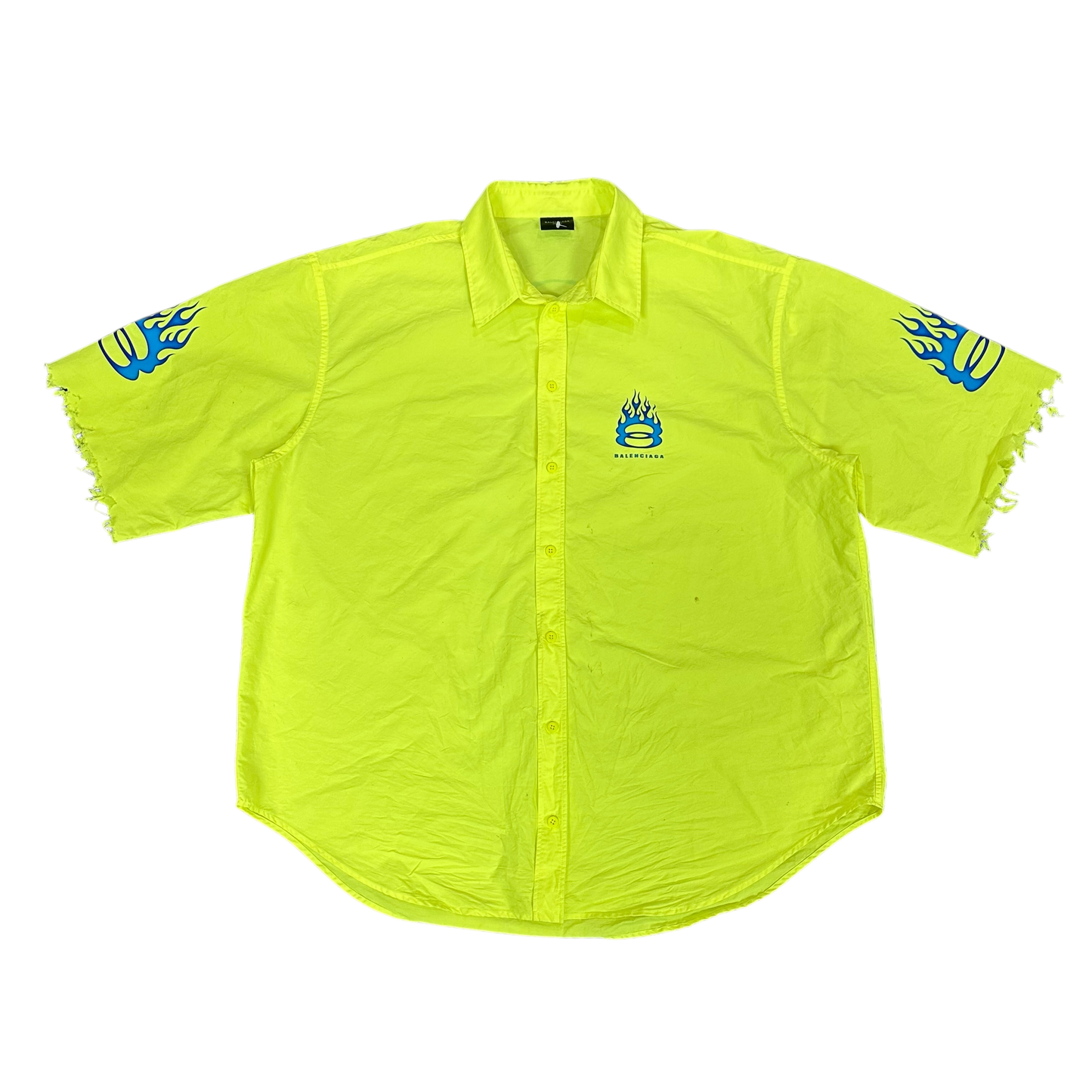 Balenciaga Burning Unity Neon Button Up