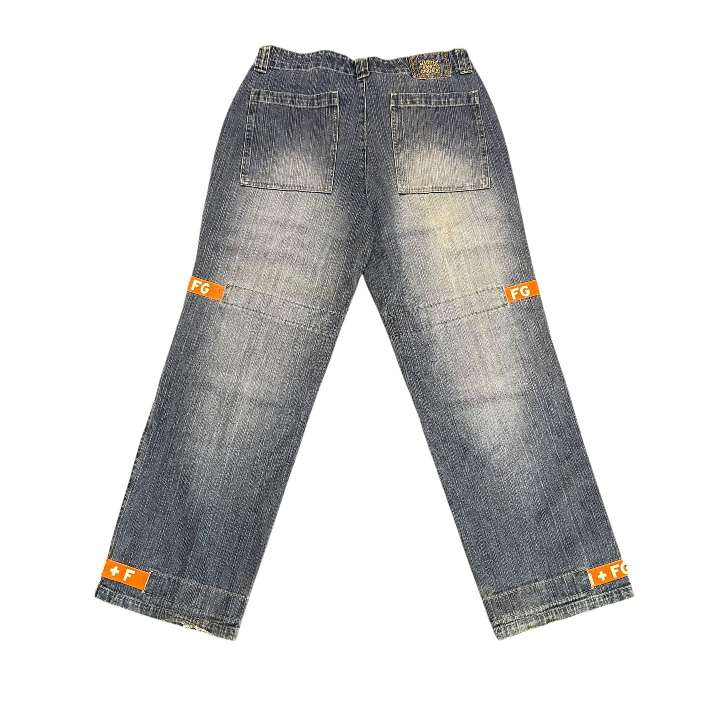 Vintage Girbaud Jeans Orange/White