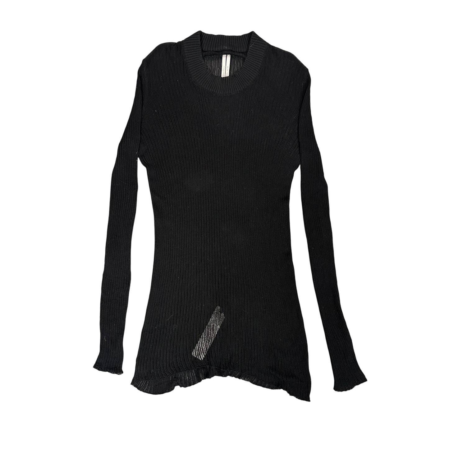 Rick Owens Ribbed Black Sweater