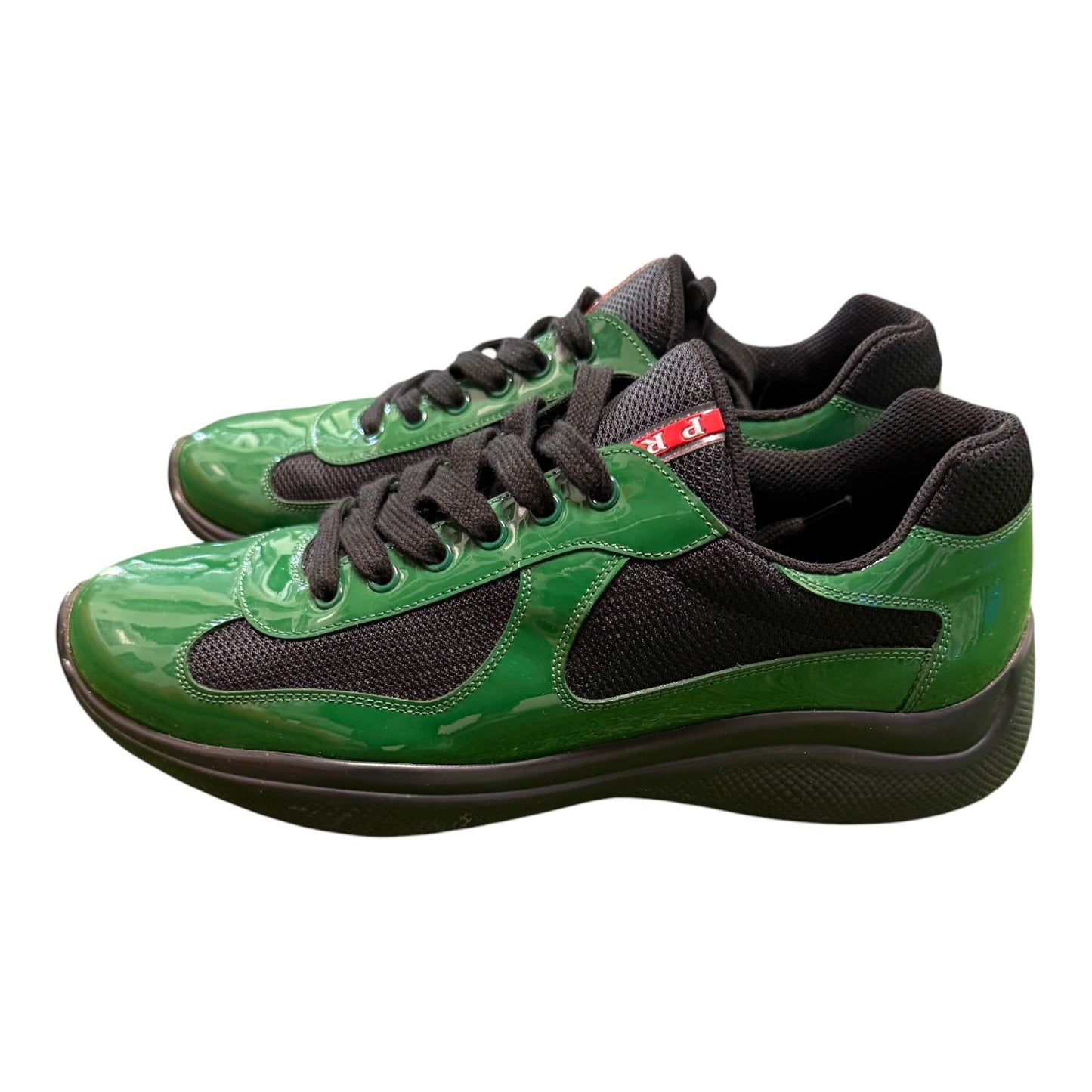 Prada Americas Cup Green Sneakers