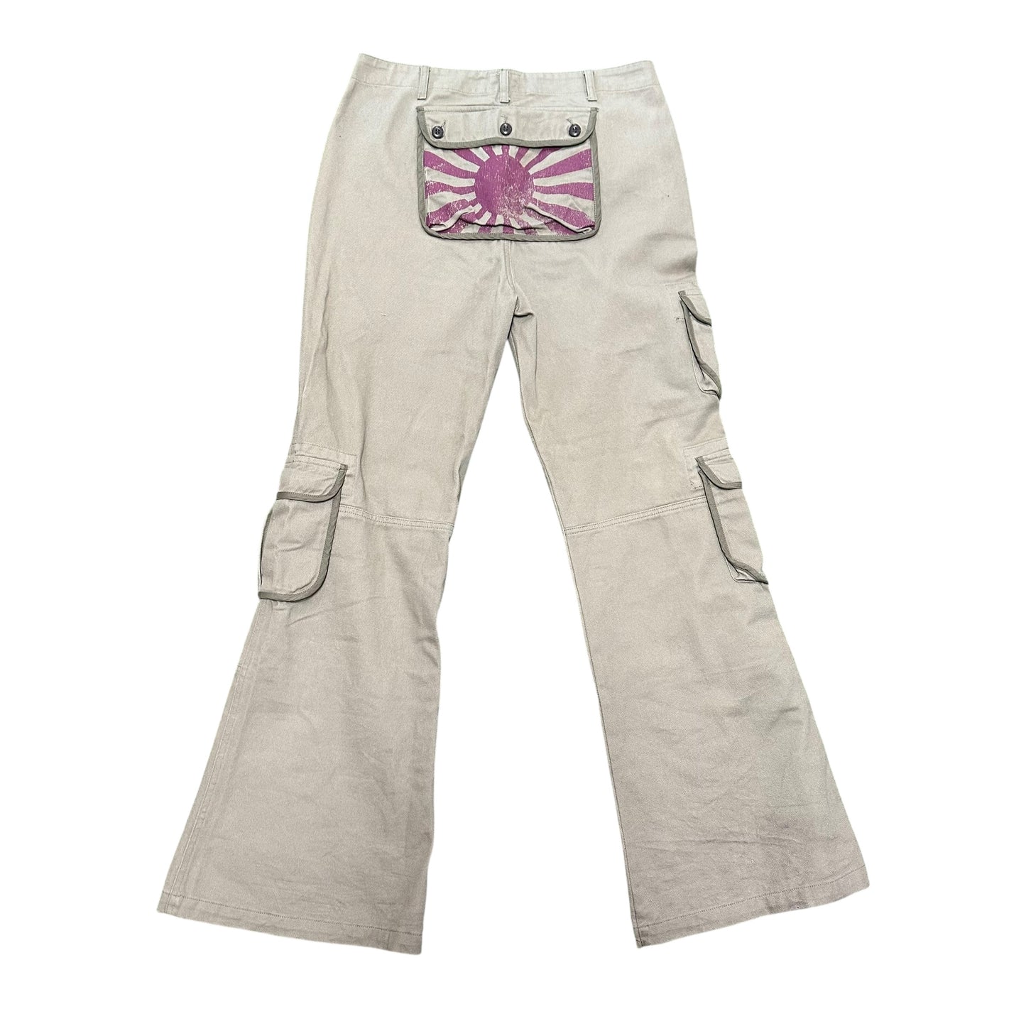 74iswar Flared Olive Pants