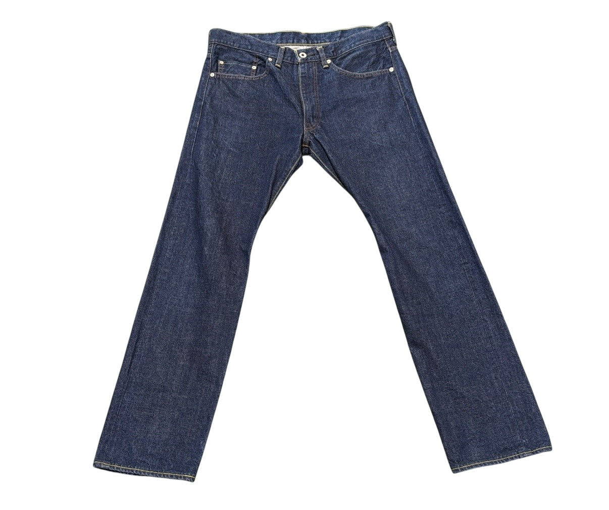 Bape Dark Wash Orange Star Jeans