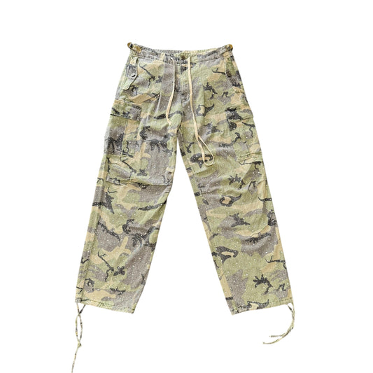 Vale Forever Green Camo Crystal Cargos
