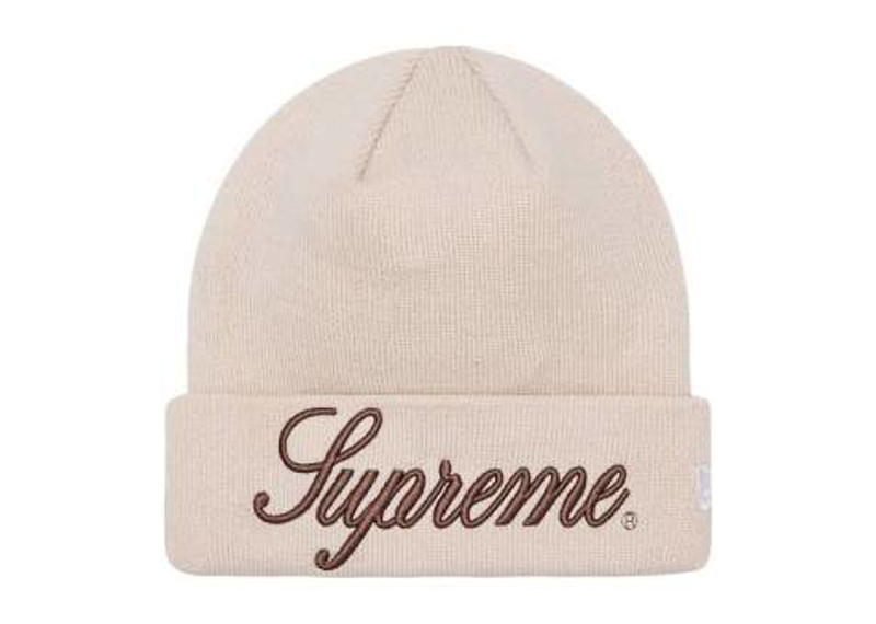 Supreme Script Beanie Brown