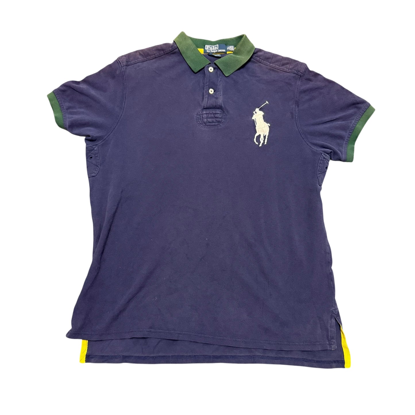 Ralph Lauren Blue/Green Rugby Polo