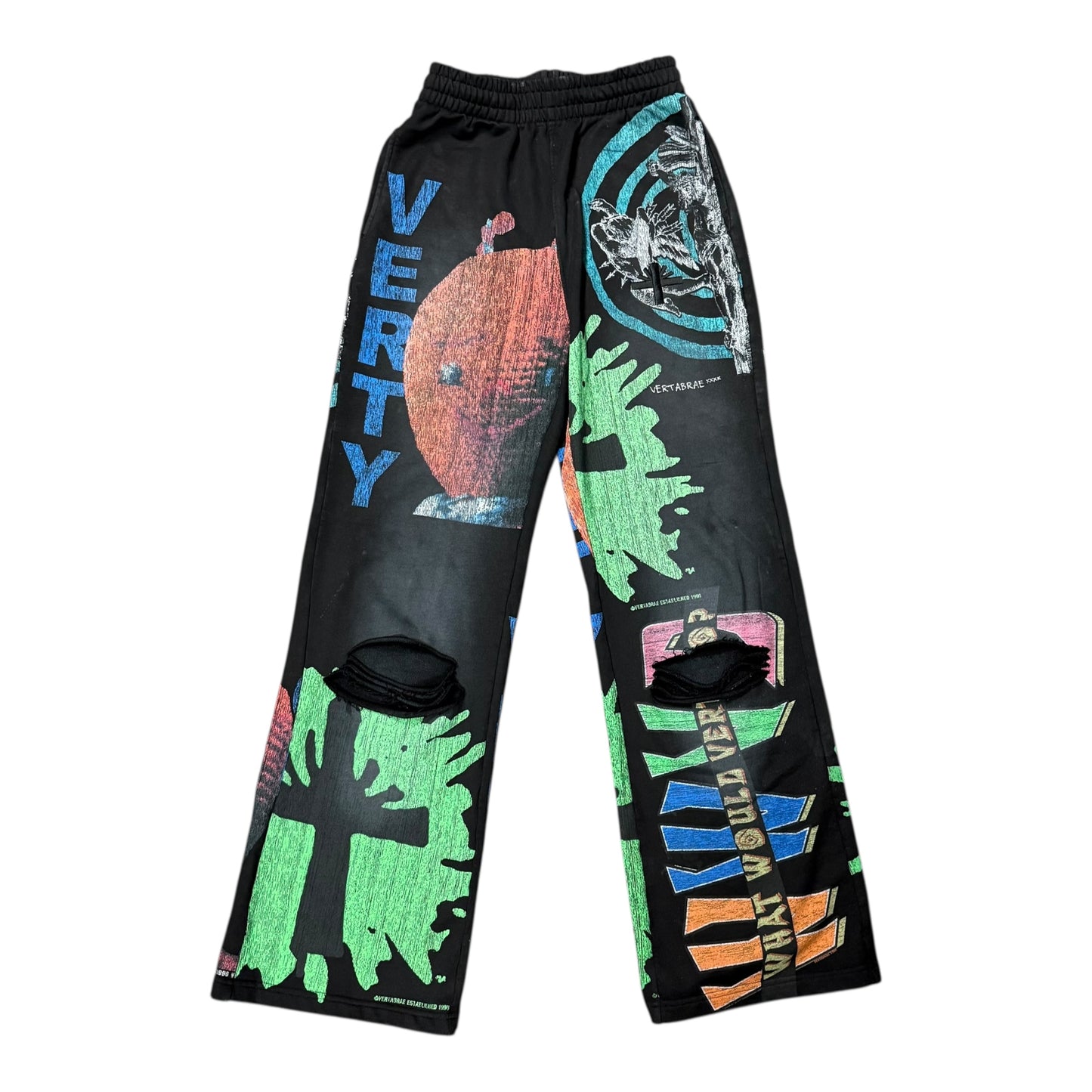 Vertebrae Black Montage Sweatpants