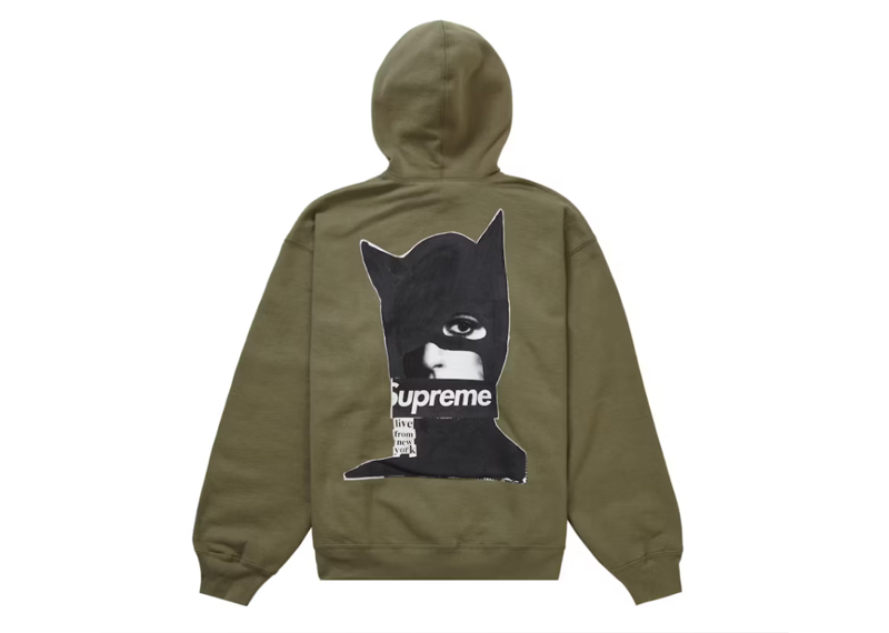 Supreme Catwoman Hoodie Olive