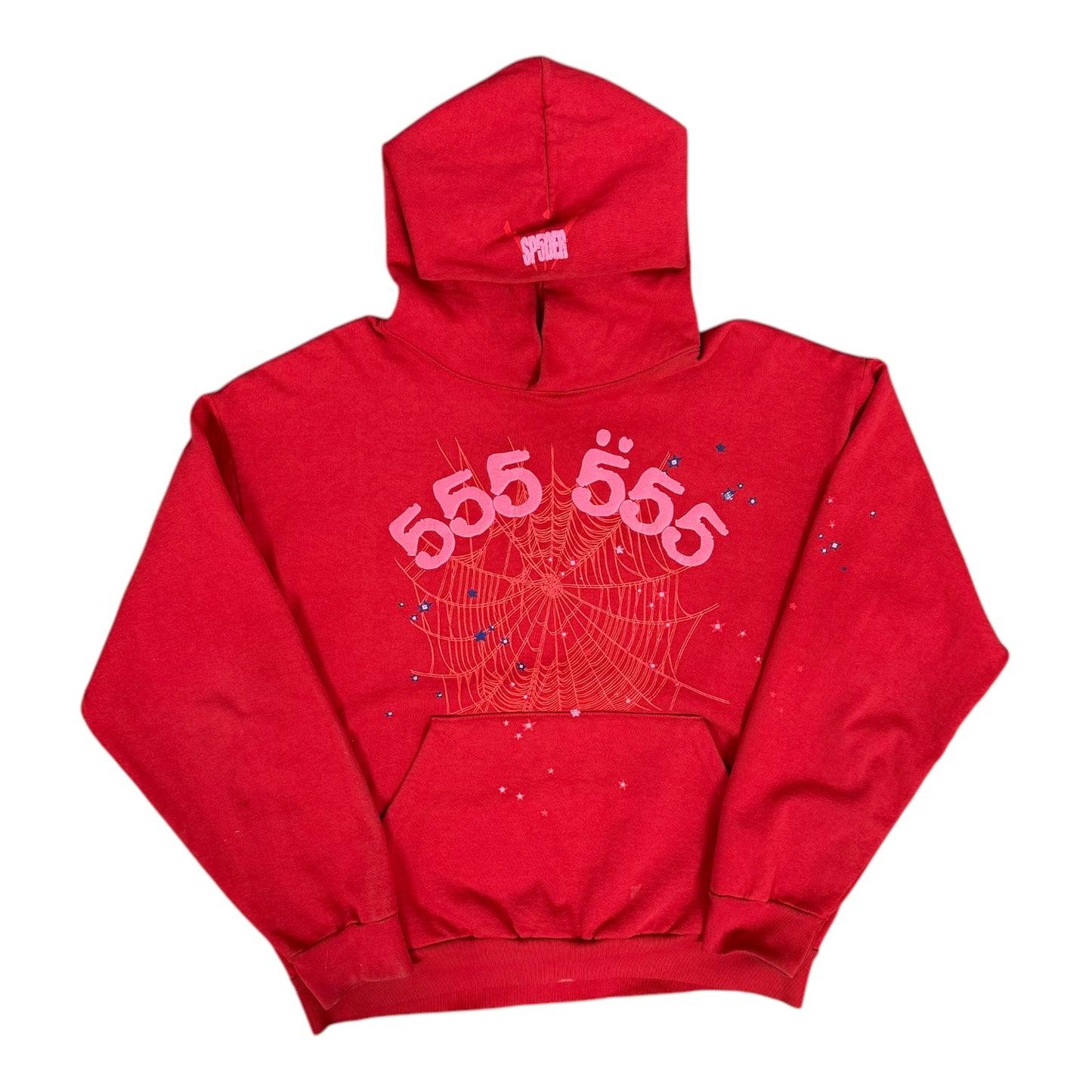 Sp5der Worldwide Hoodie Angel 555 Red