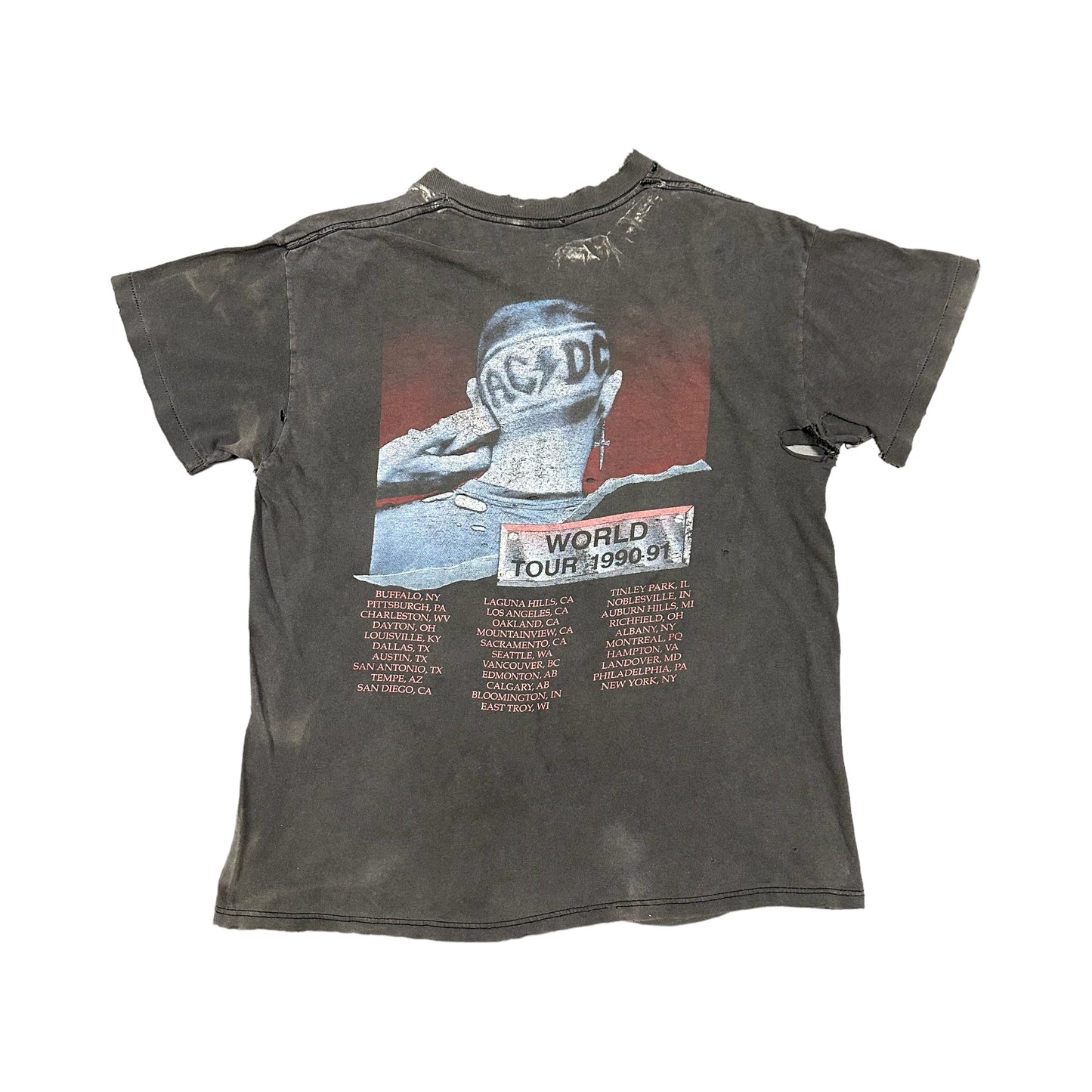 1990 AC/DC Razors Edge Tour Tee