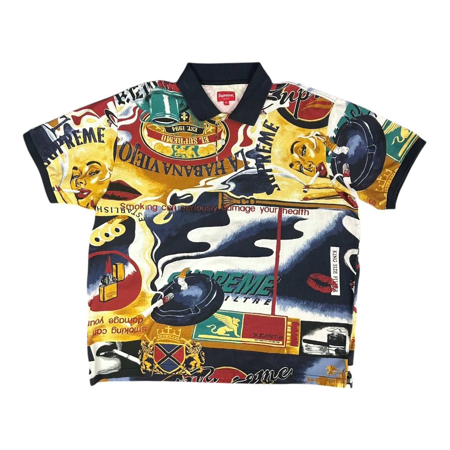 Supreme Polo “Smoking Kills” Tee