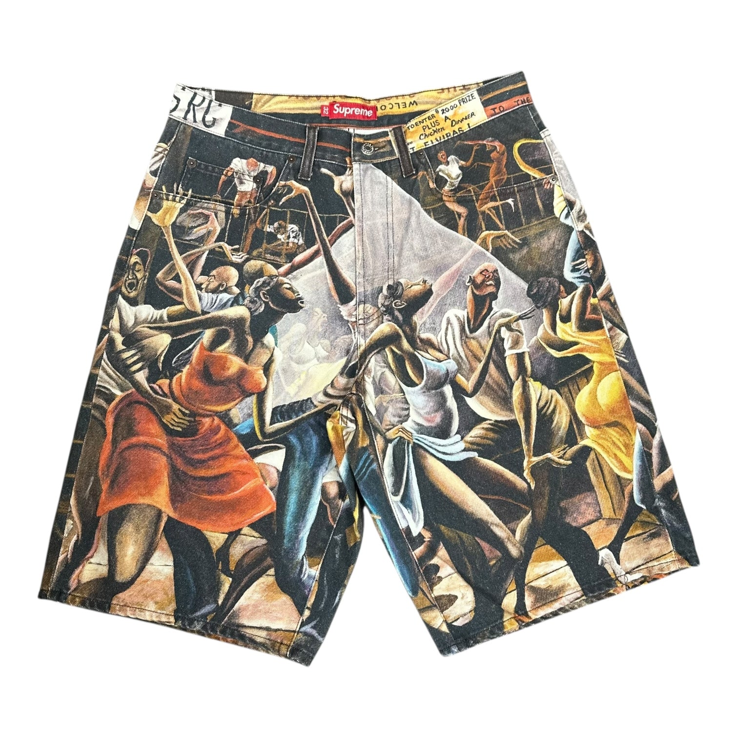 Buy Supreme x Ernie Barnes Baggy Denim Short 'Dance