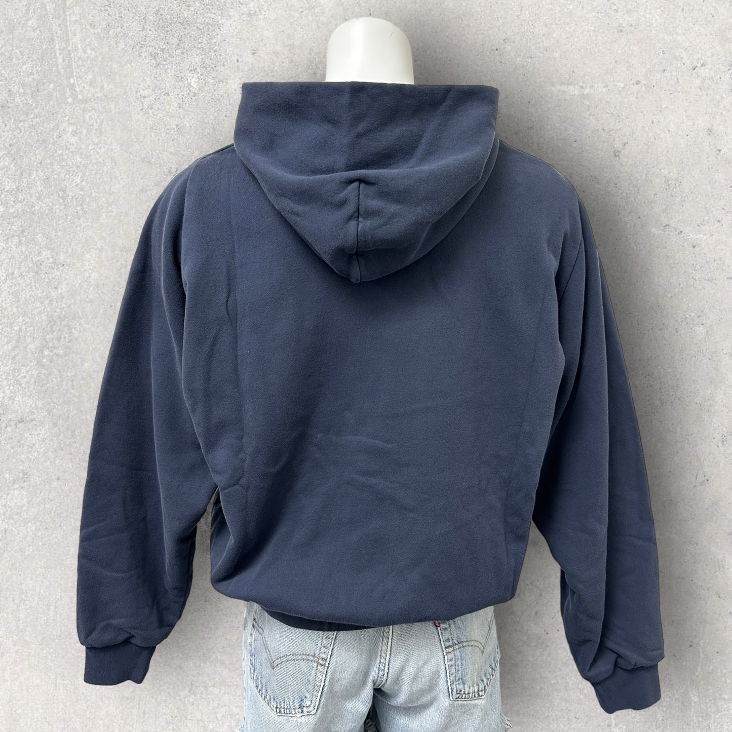 Navy YZY Gap Oversized Hoodie.
