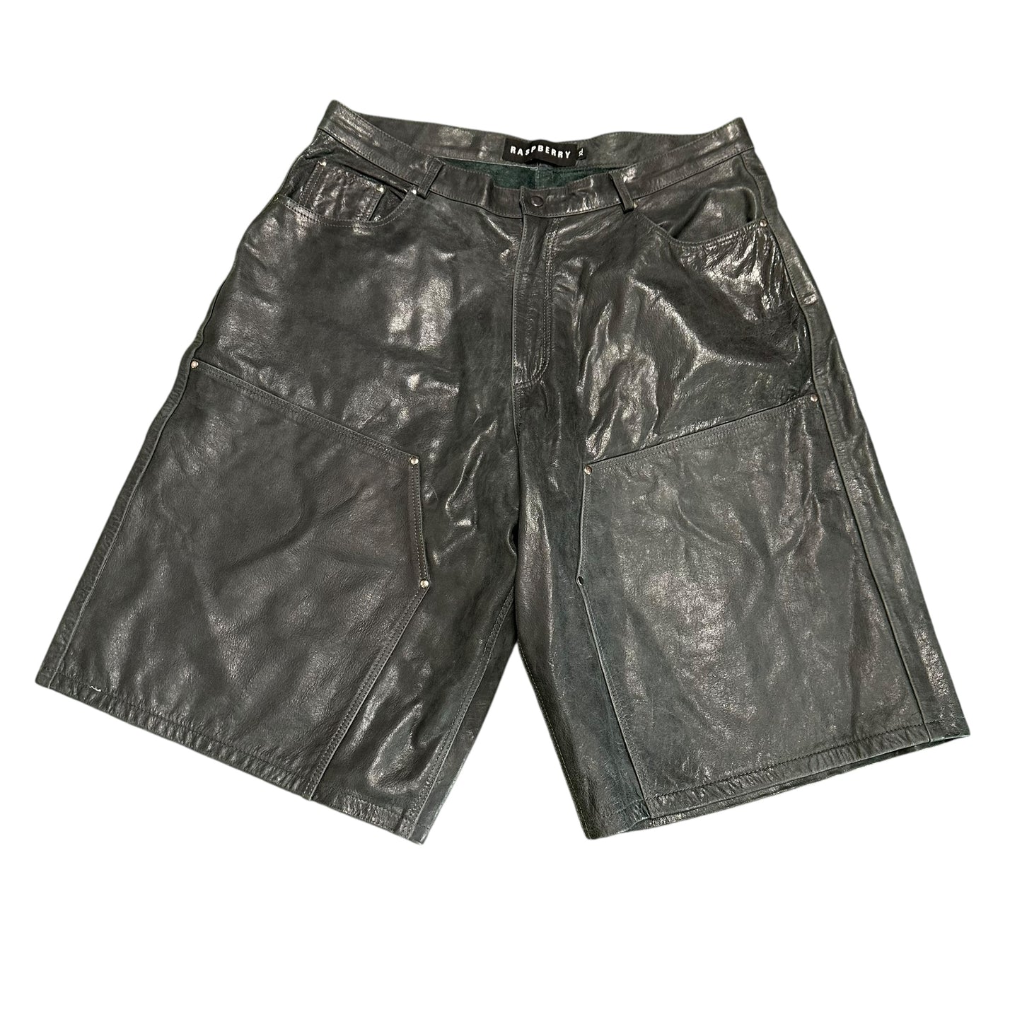 GV Gallery Leather Green Shorts