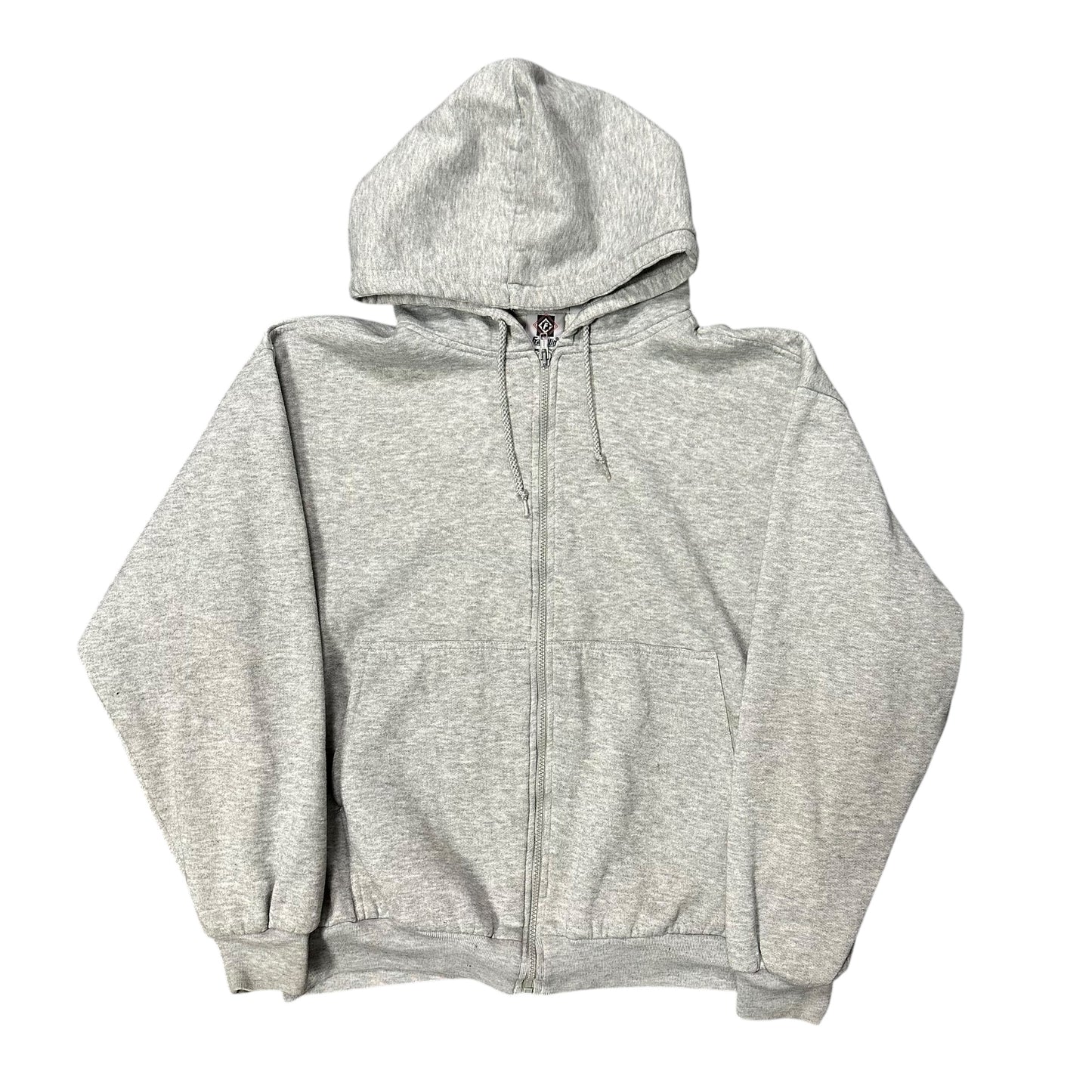 Vintage Grey Thermal Lined Zip Hoodie